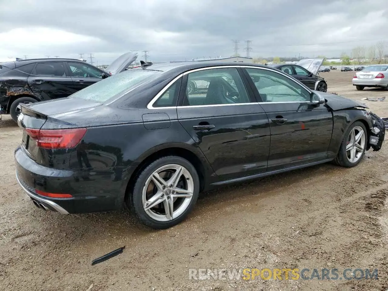 3 fotografías del automóvil dañado WAUC4AF46KA116993 AUDI S4/RS4 2019