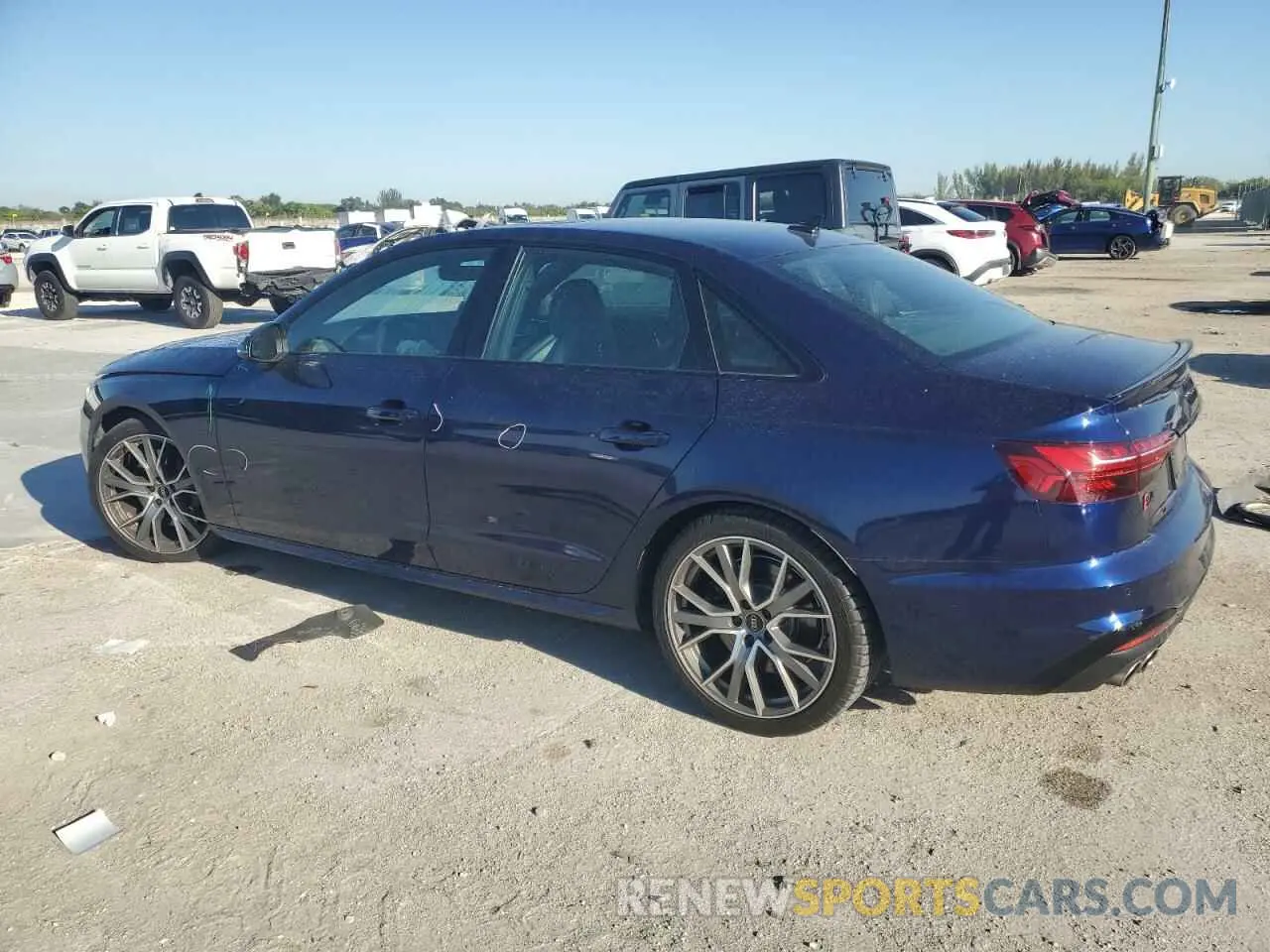 2 fotografías del automóvil dañado WAUB4AF48NA017446 AUDI S4/RS4 2022
