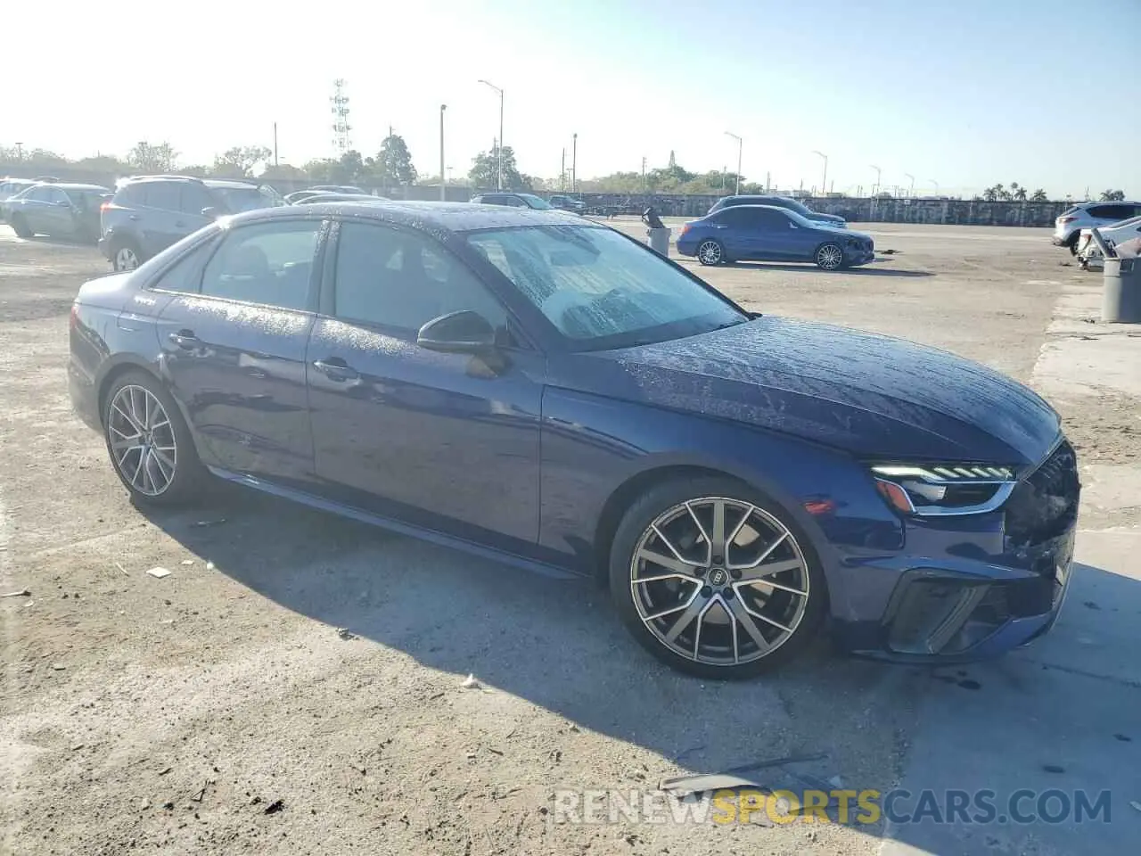 4 fotografías del automóvil dañado WAUB4AF48NA017446 AUDI S4/RS4 2022