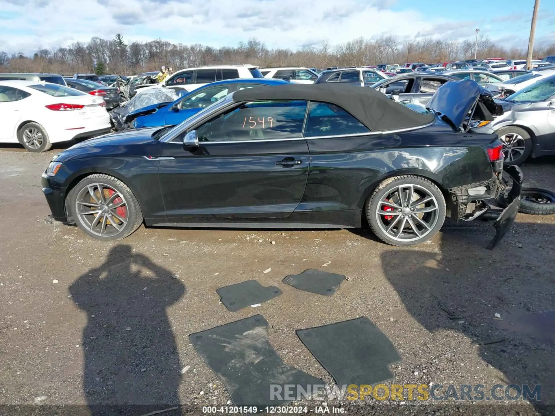 13 fotografías del automóvil dañado WAU24GF56KN001097 AUDI S5 2019