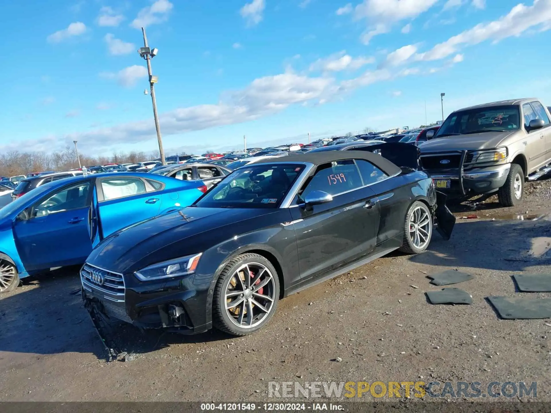 2 fotografías del automóvil dañado WAU24GF56KN001097 AUDI S5 2019