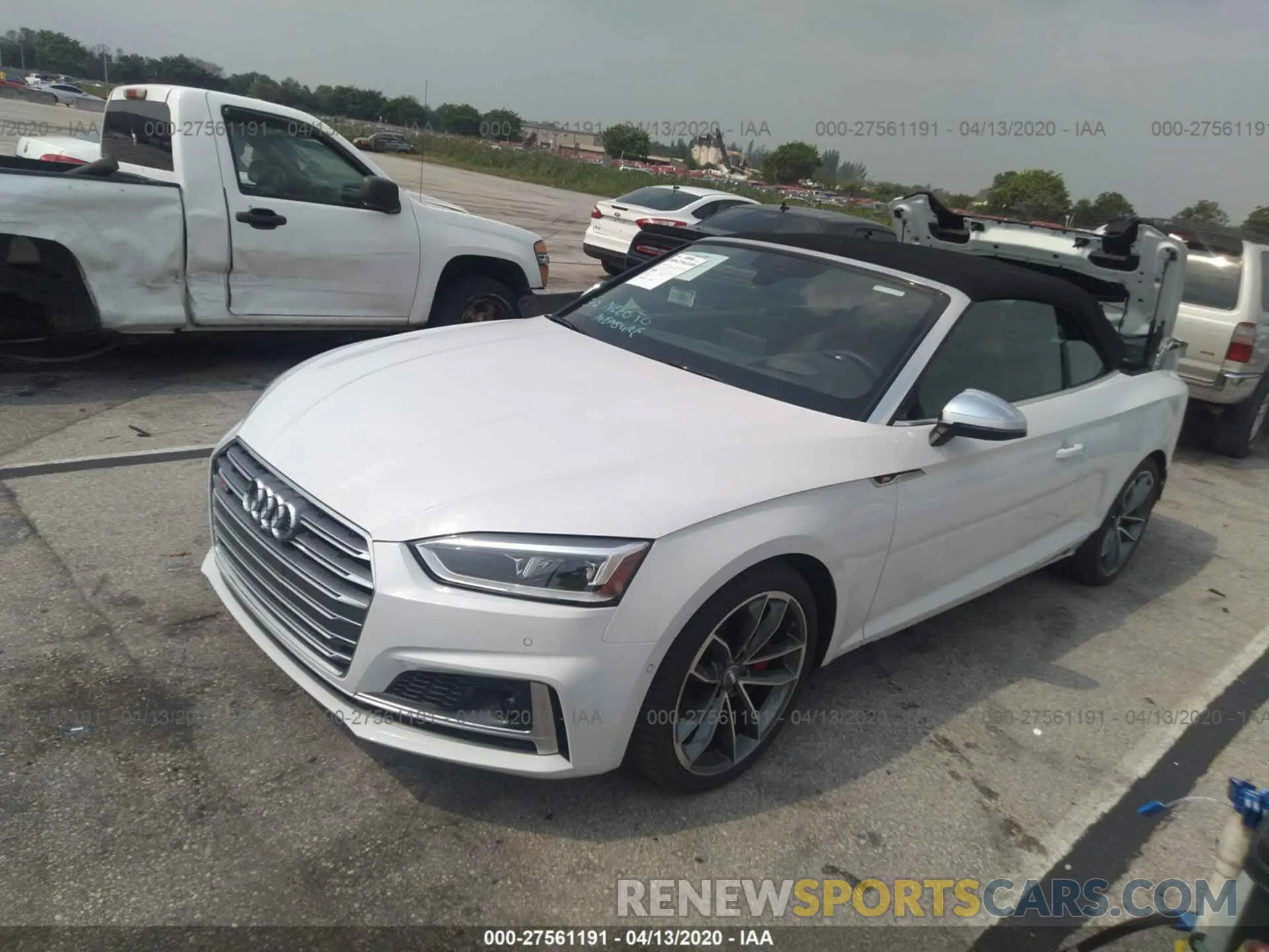 2 fotografías del automóvil dañado WAU24GF56KN005022 AUDI S5 2019