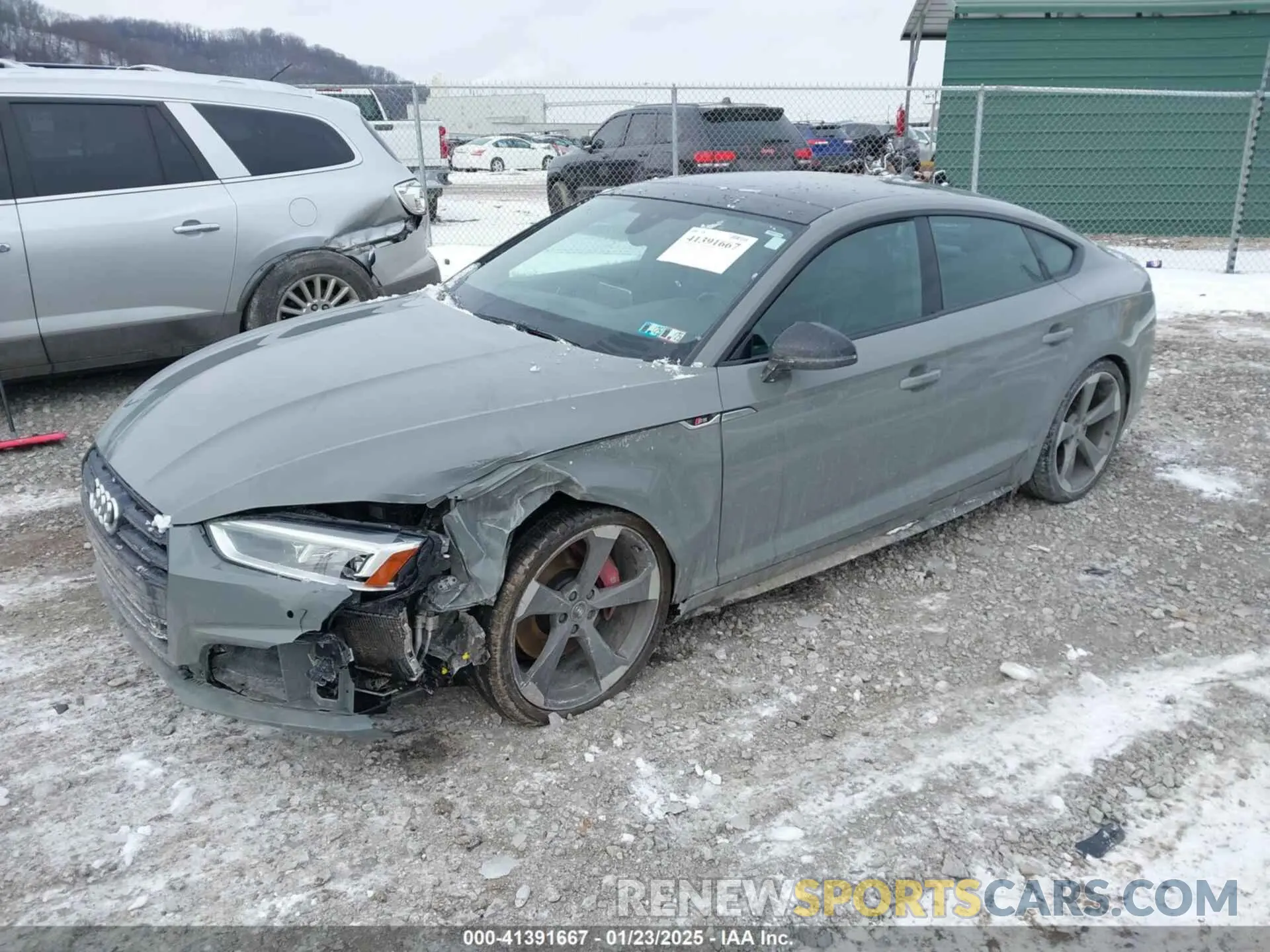2 fotografías del automóvil dañado WAUB4CF50KA005100 AUDI S5 2019
