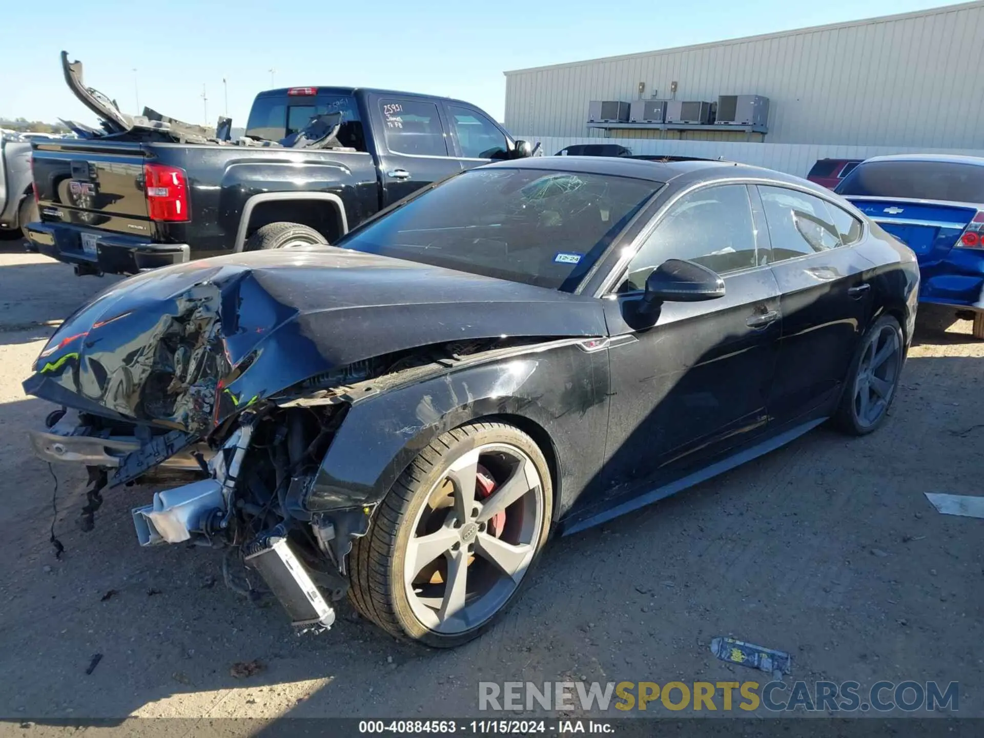 2 fotografías del automóvil dañado WAUB4CF50KA095302 AUDI S5 2019