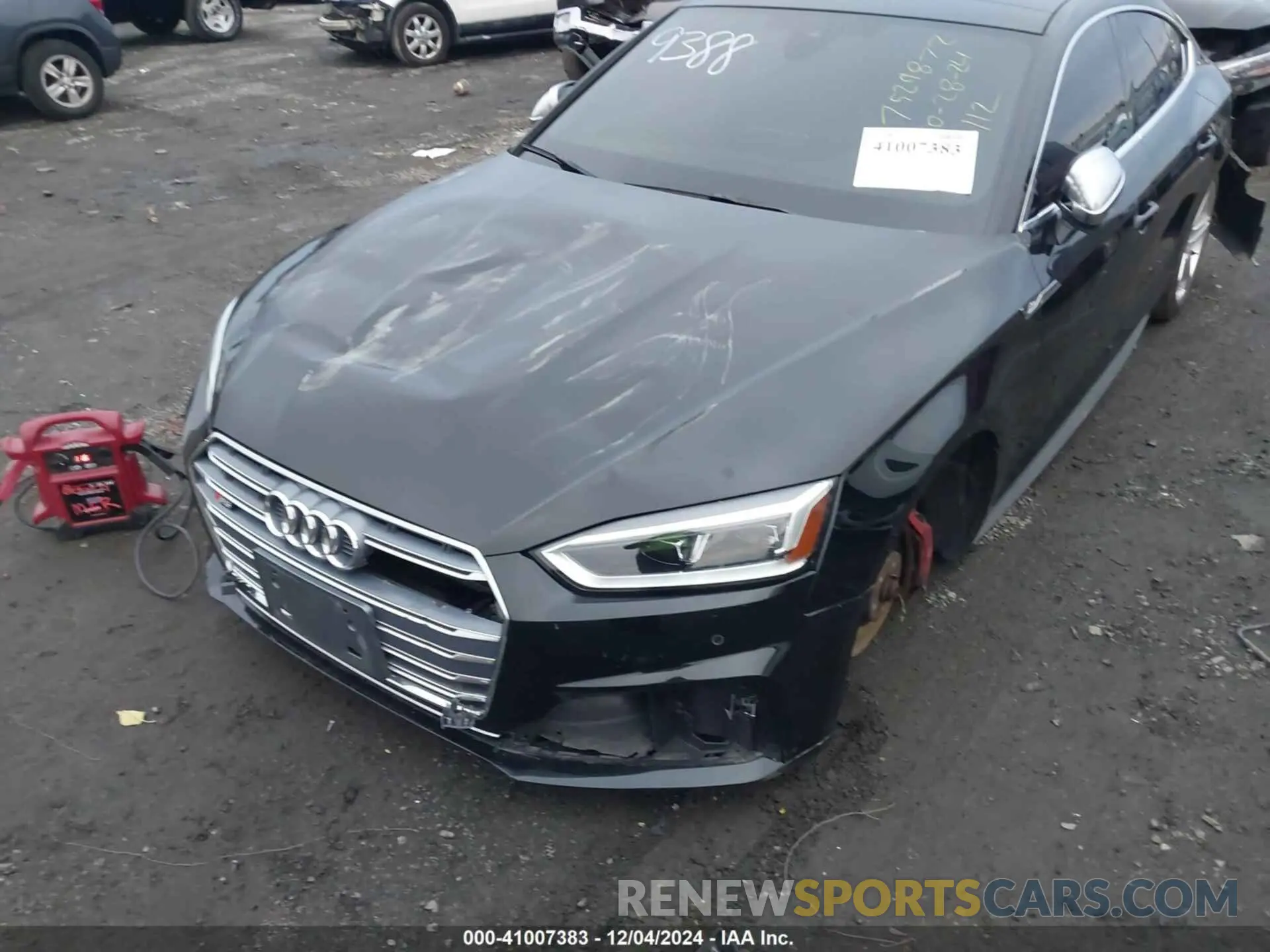 6 fotografías del automóvil dañado WAUB4CF55KA069388 AUDI S5 2019