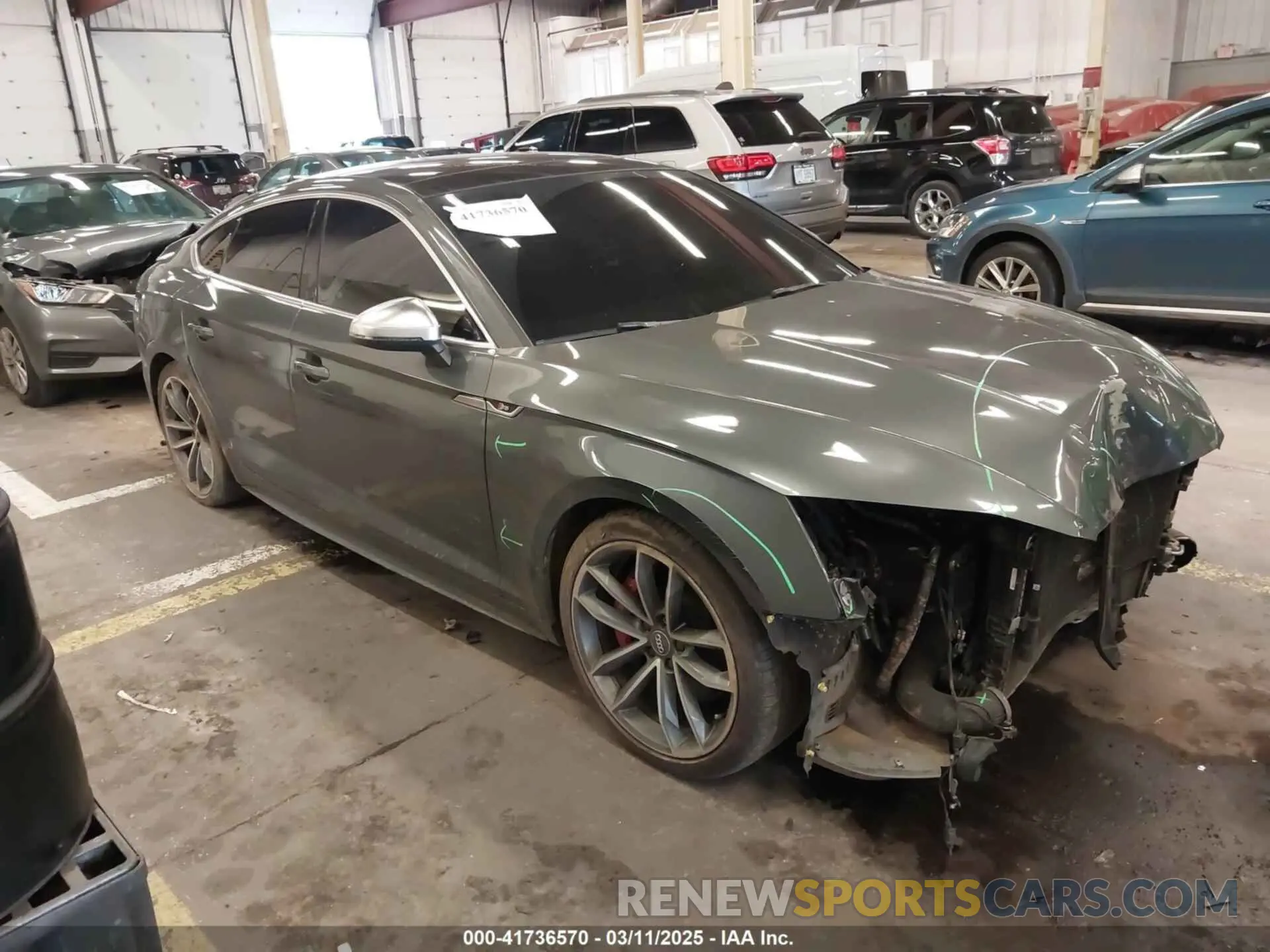 1 fotografías del automóvil dañado WAUB4CF58KA042802 AUDI S5 2019