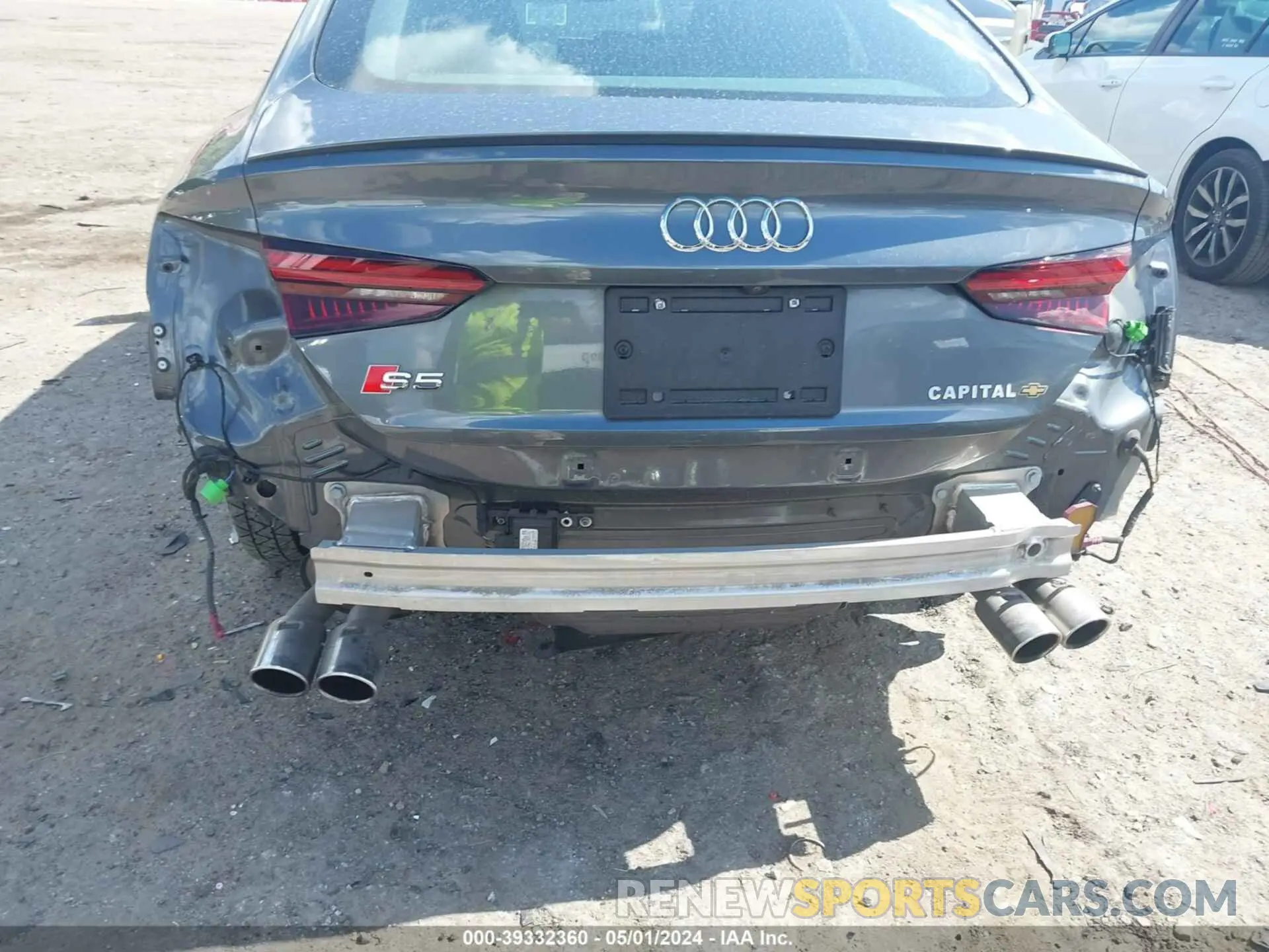 6 fotografías del automóvil dañado WAUB4CF59KA015866 AUDI S5 2019