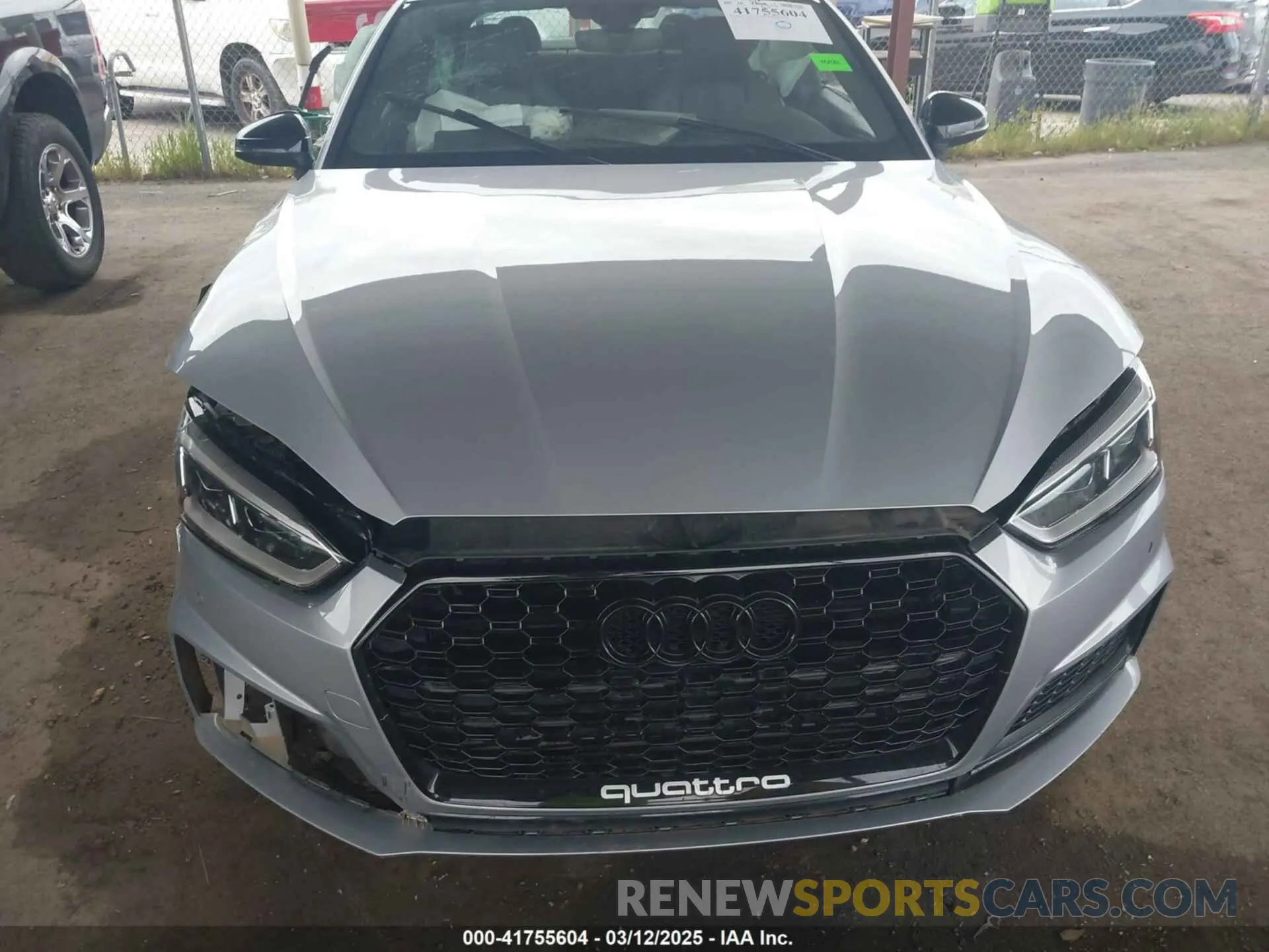 17 fotografías del automóvil dañado WAUP4AF50KA016933 AUDI S5 2019