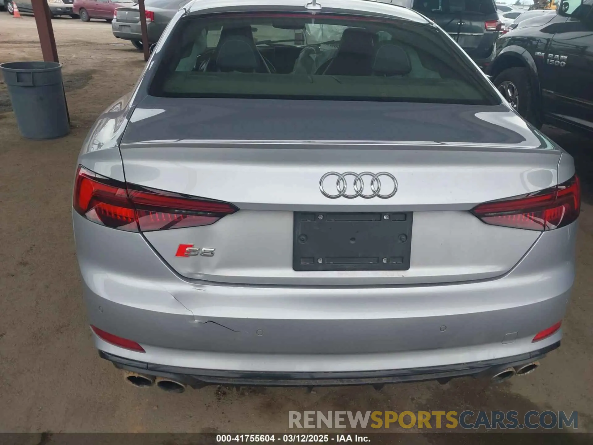 18 fotografías del automóvil dañado WAUP4AF50KA016933 AUDI S5 2019
