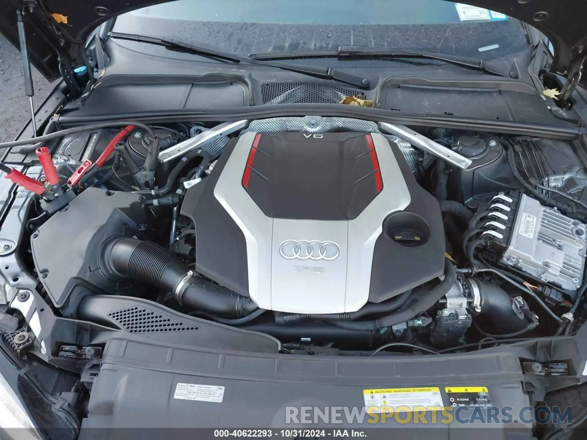 10 fotografías del automóvil dañado WAUP4AF5XKA002277 AUDI S5 2019