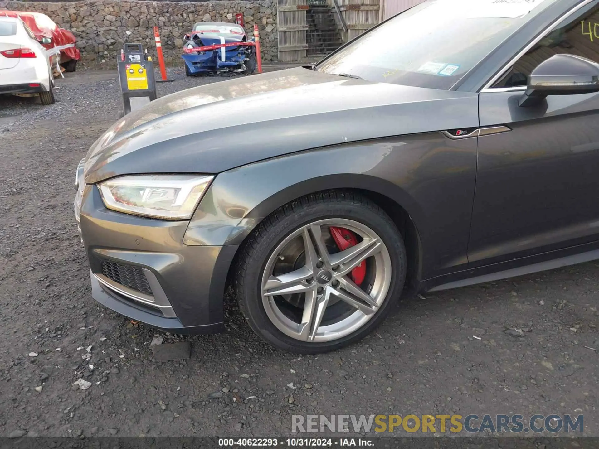 19 fotografías del automóvil dañado WAUP4AF5XKA002277 AUDI S5 2019