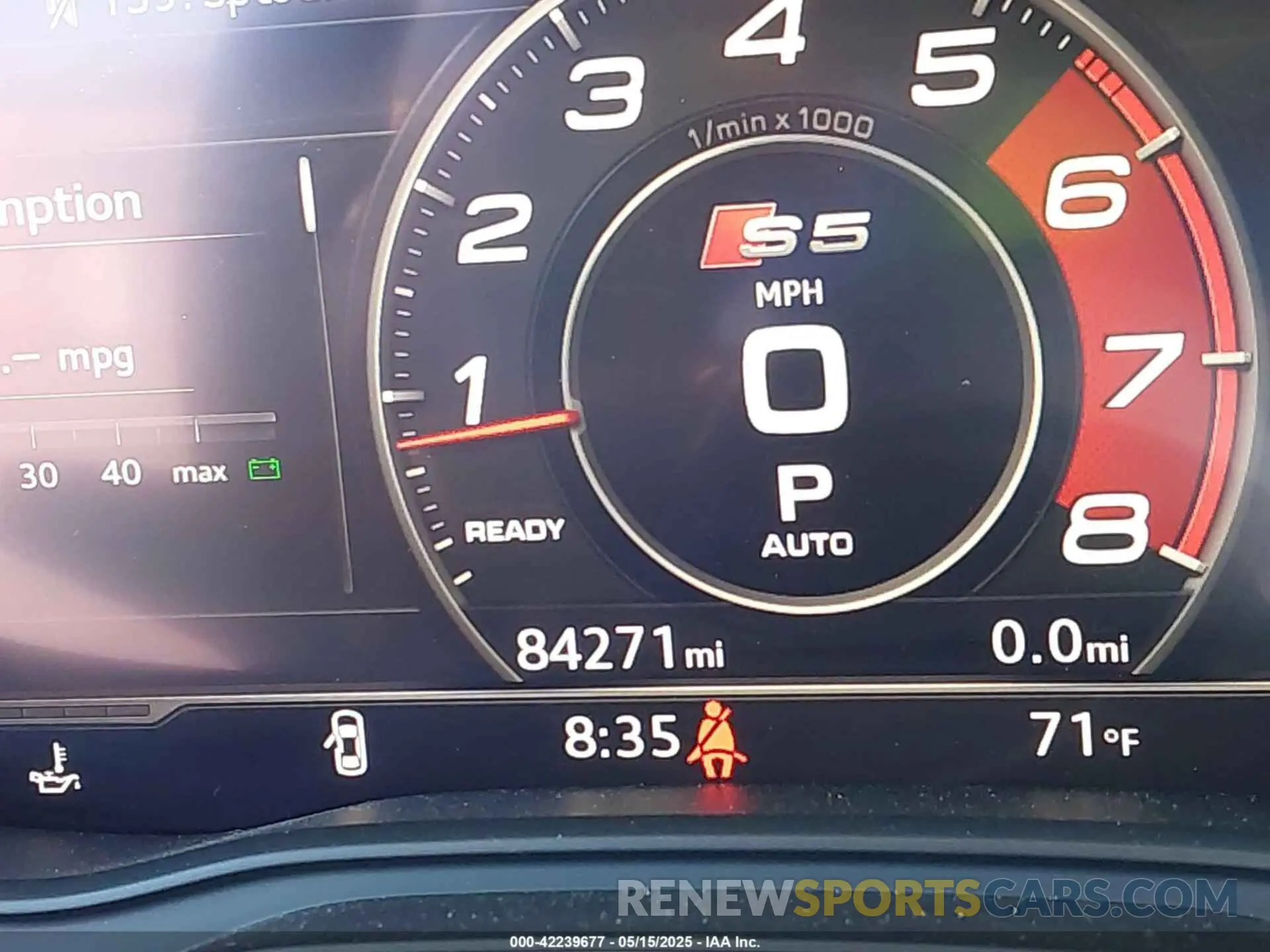 15 fotografías del automóvil dañado WAUR4AF56KA058869 AUDI S5 2019