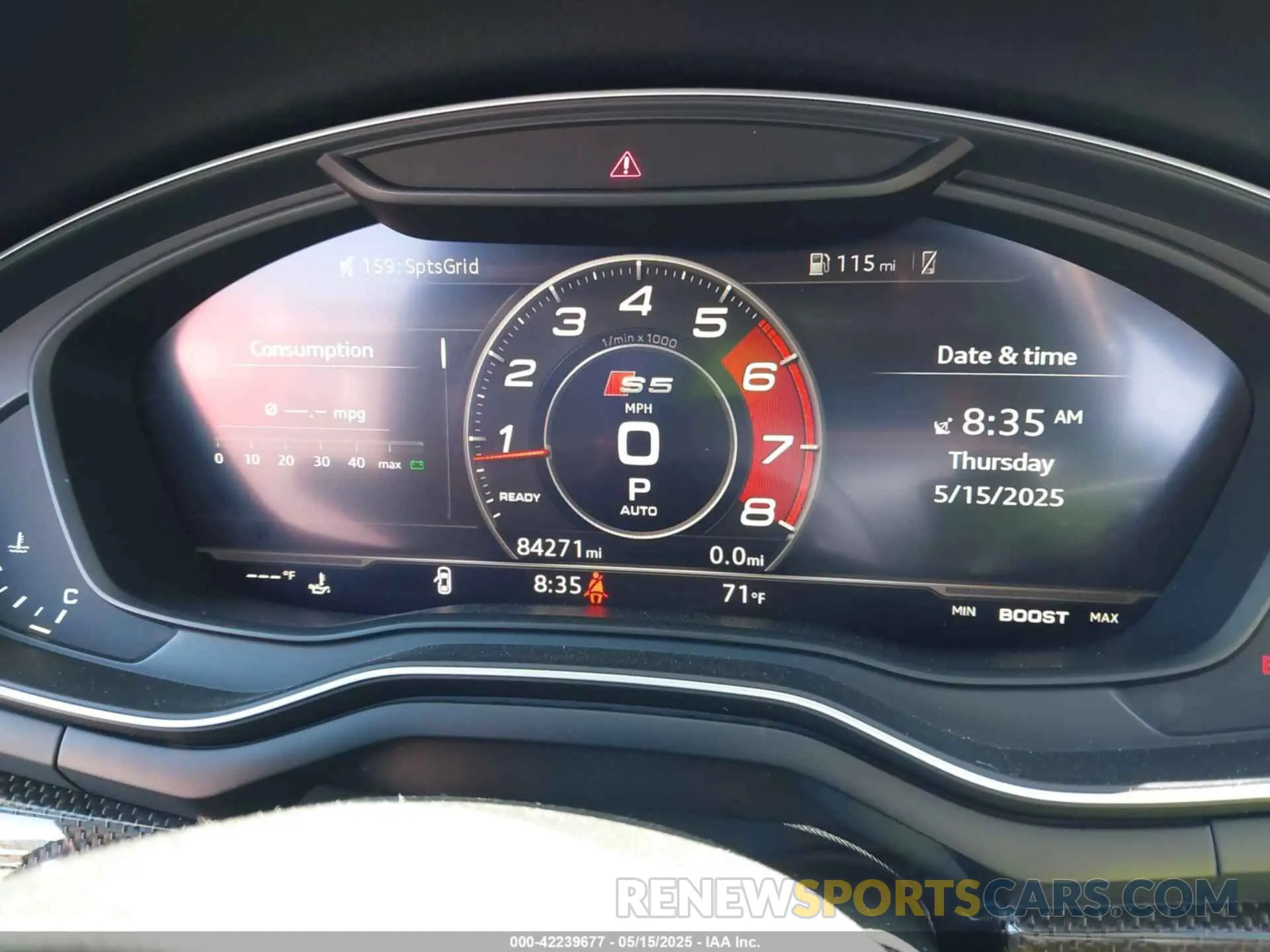 7 fotografías del automóvil dañado WAUR4AF56KA058869 AUDI S5 2019