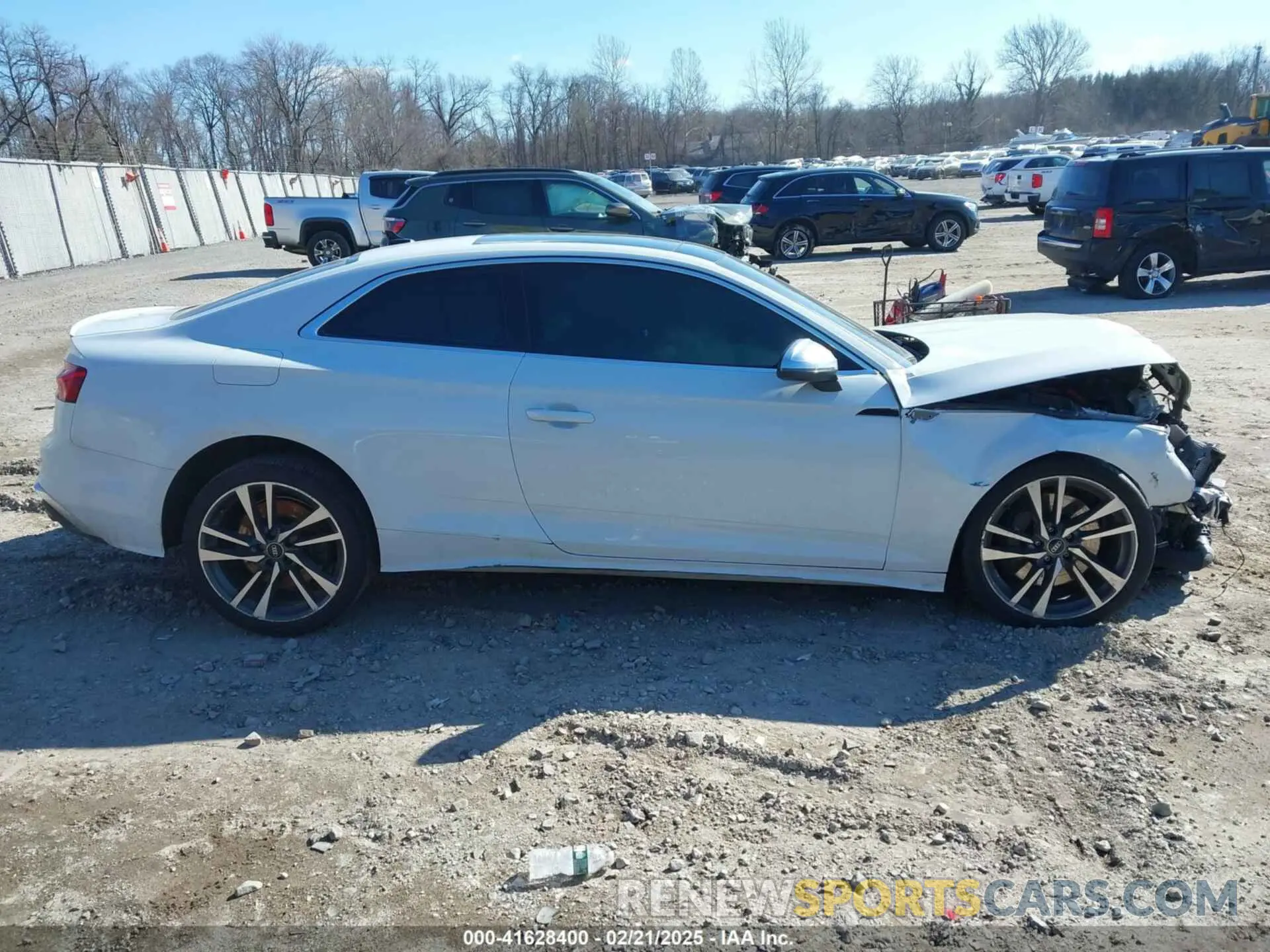 13 fotografías del automóvil dañado WAUP4AF54NA031486 AUDI S5 2022