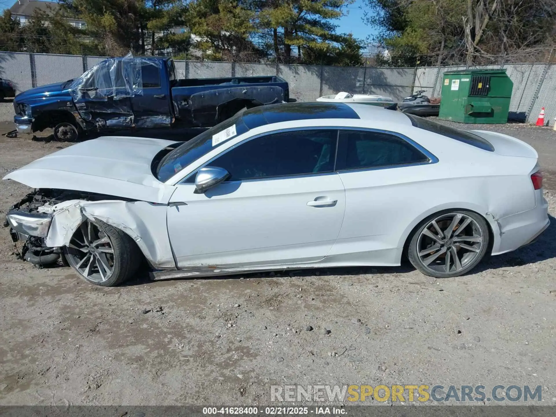 14 fotografías del automóvil dañado WAUP4AF54NA031486 AUDI S5 2022