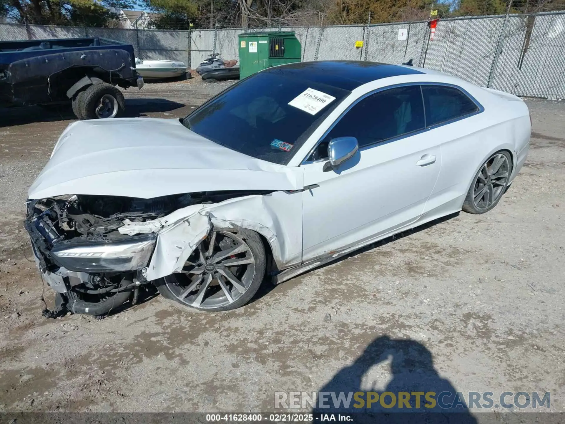 2 fotografías del automóvil dañado WAUP4AF54NA031486 AUDI S5 2022