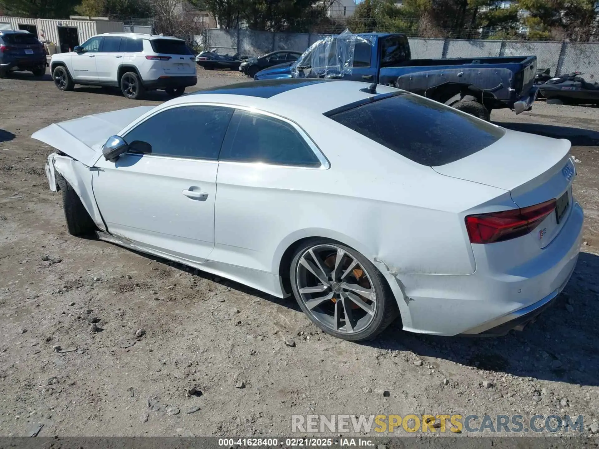 3 fotografías del automóvil dañado WAUP4AF54NA031486 AUDI S5 2022