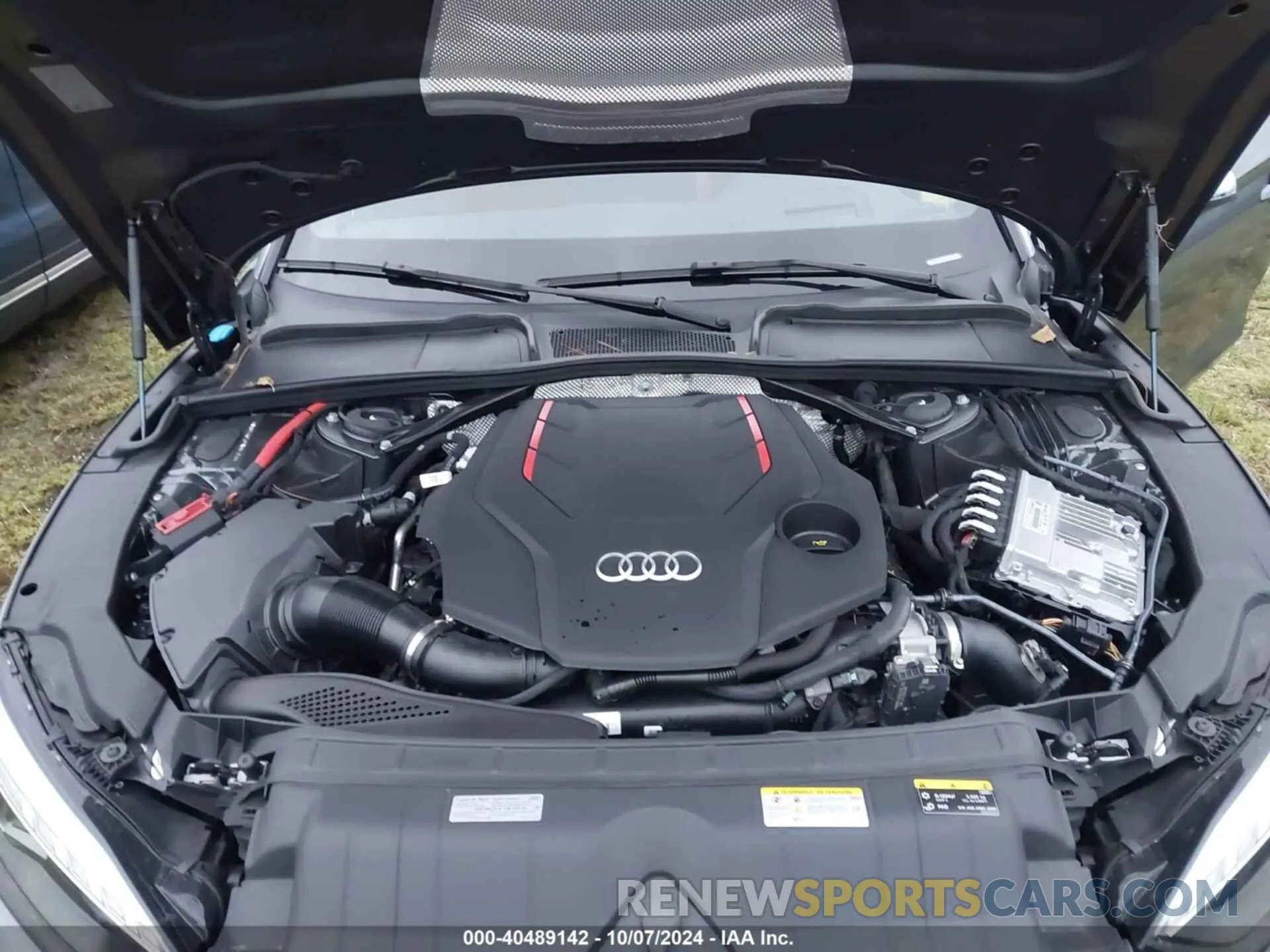 10 fotografías del automóvil dañado WAUY4GF57PN004351 AUDI S5 2023