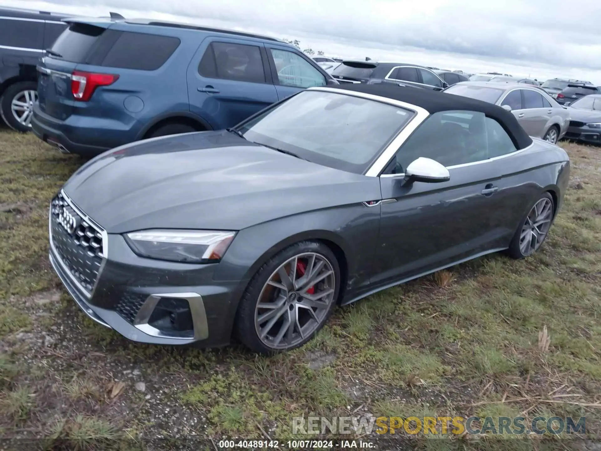 2 fotografías del automóvil dañado WAUY4GF57PN004351 AUDI S5 2023