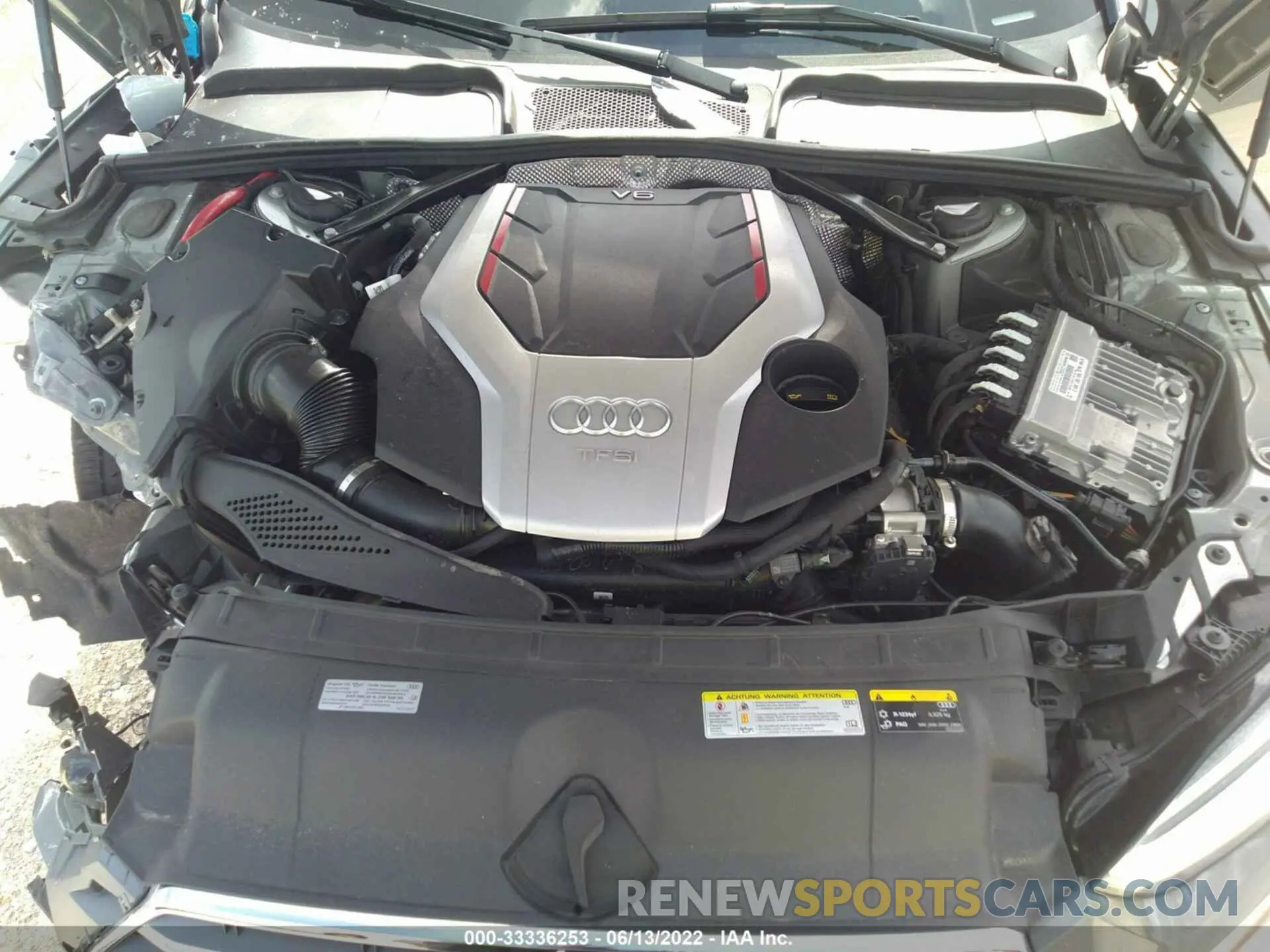 10 fotografías del automóvil dañado WAU24GF5XKN011020 AUDI S5 CABRIOLET 2019