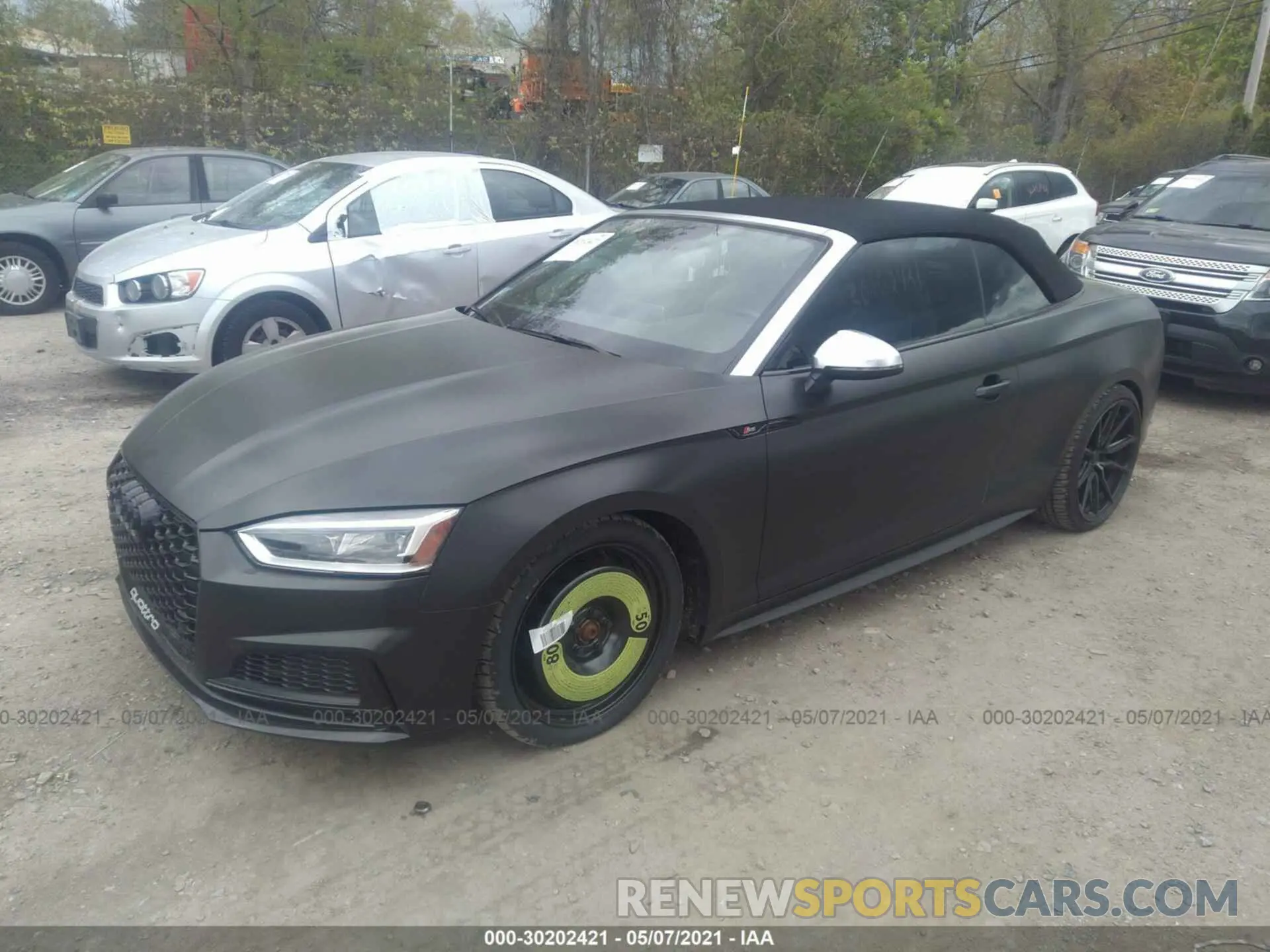2 fotografías del automóvil dañado WAUY4GF50KN002126 AUDI S5 CABRIOLET 2019