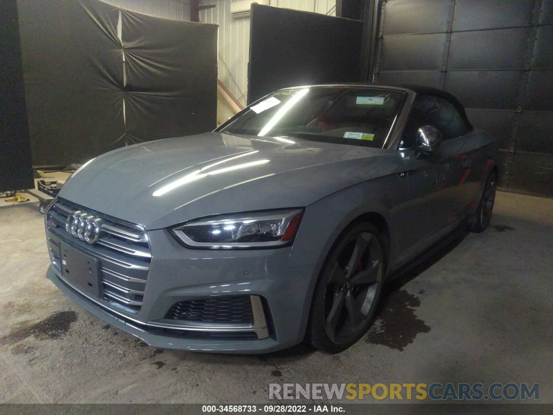 2 fotografías del automóvil dañado WAUY4GF57KN001295 AUDI S5 CABRIOLET 2019