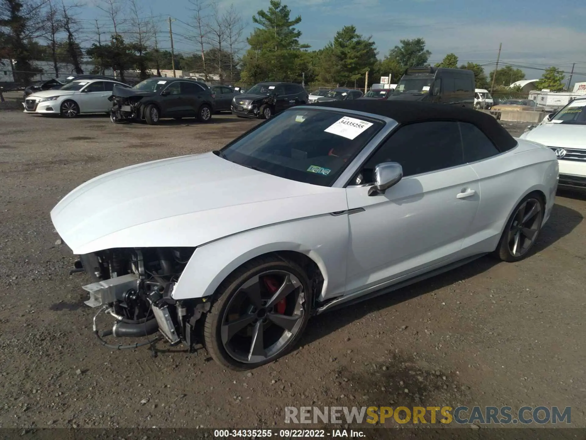 2 fotografías del automóvil dañado WAUY4GF58KN010118 AUDI S5 CABRIOLET 2019