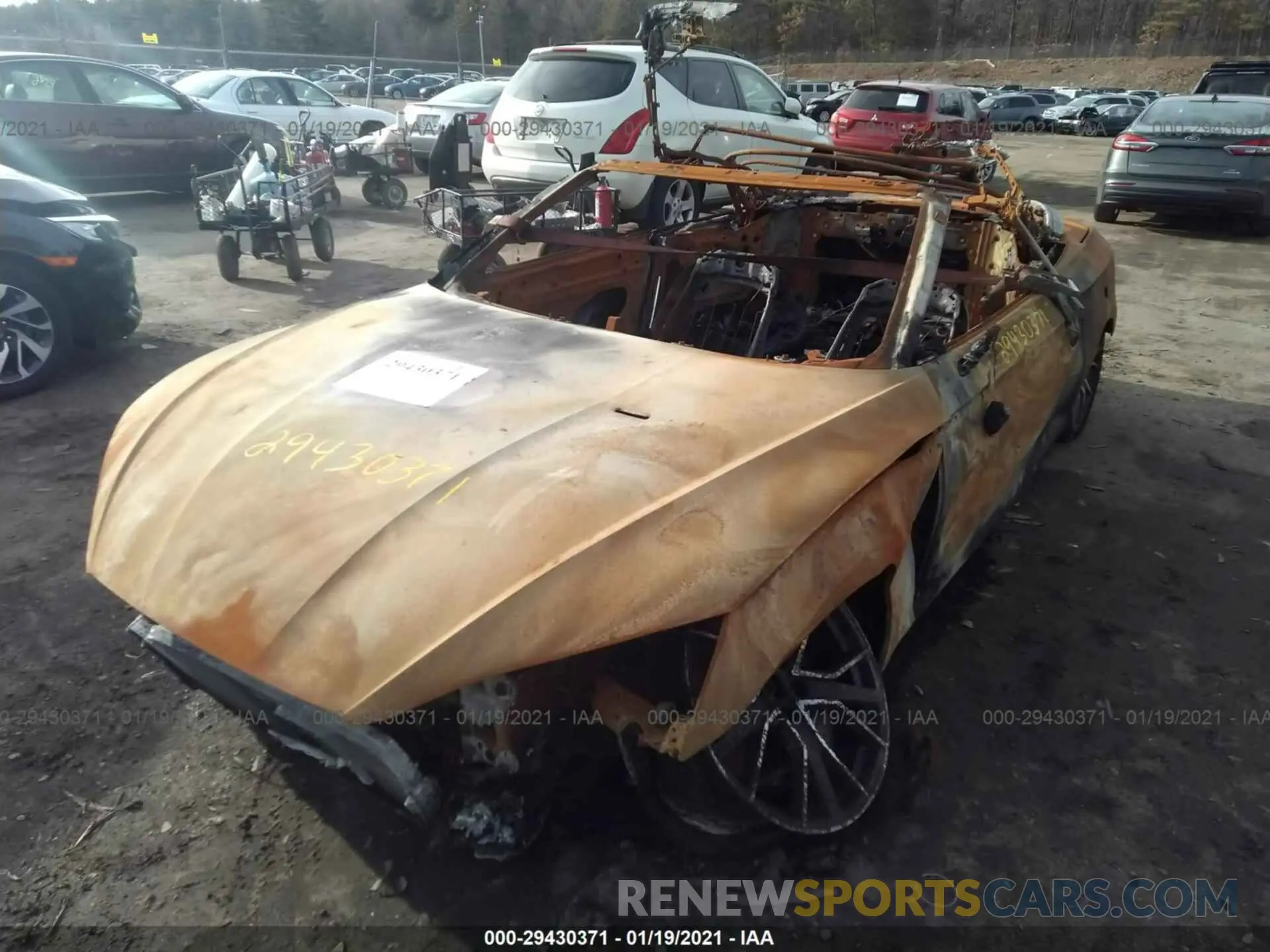 2 fotografías del automóvil dañado WAUW4GF55LN000297 AUDI S5 CABRIOLET 2020