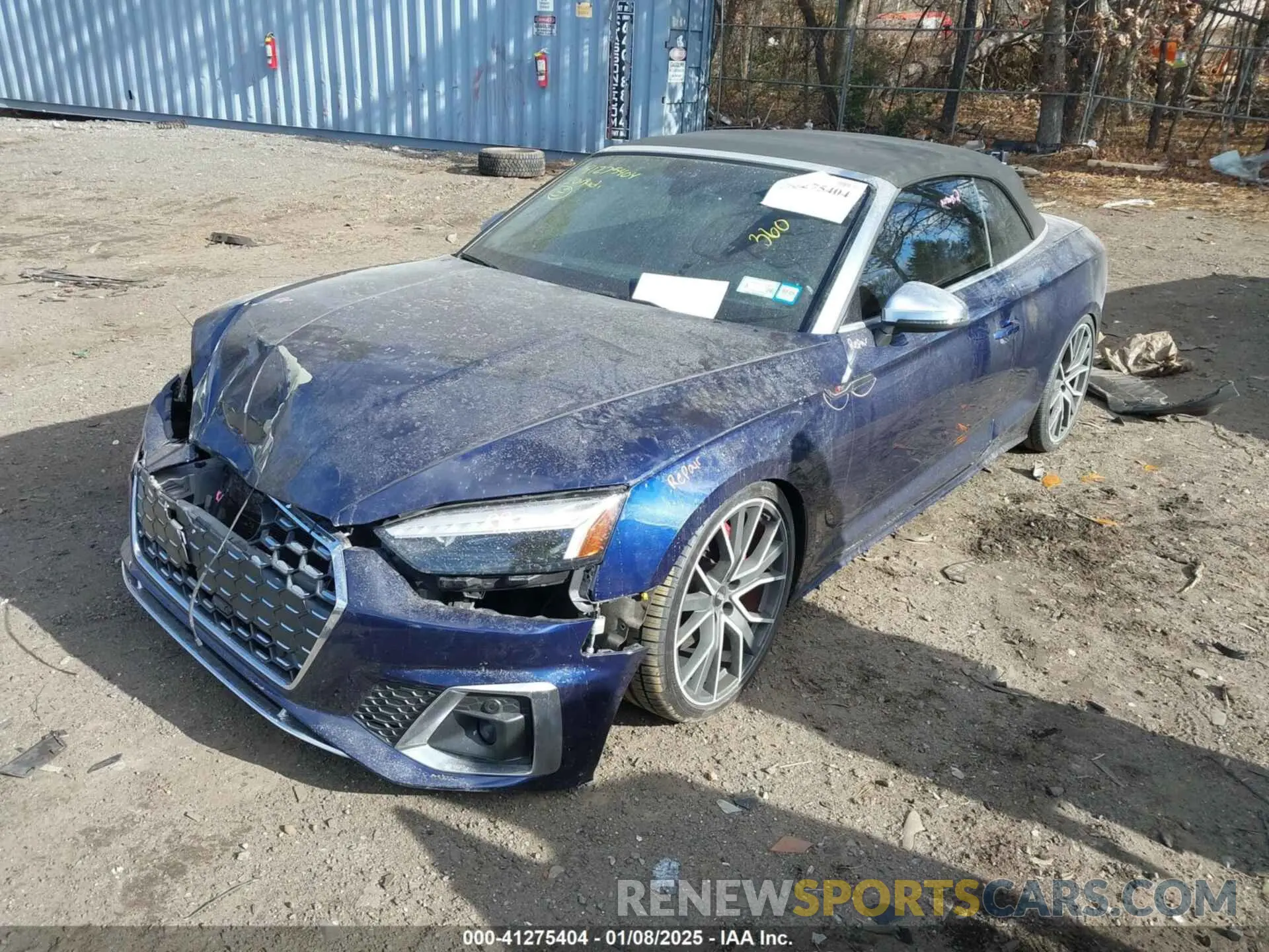 2 fotografías del automóvil dañado WAUW4GF56LN001541 AUDI S5 CABRIOLET 2020