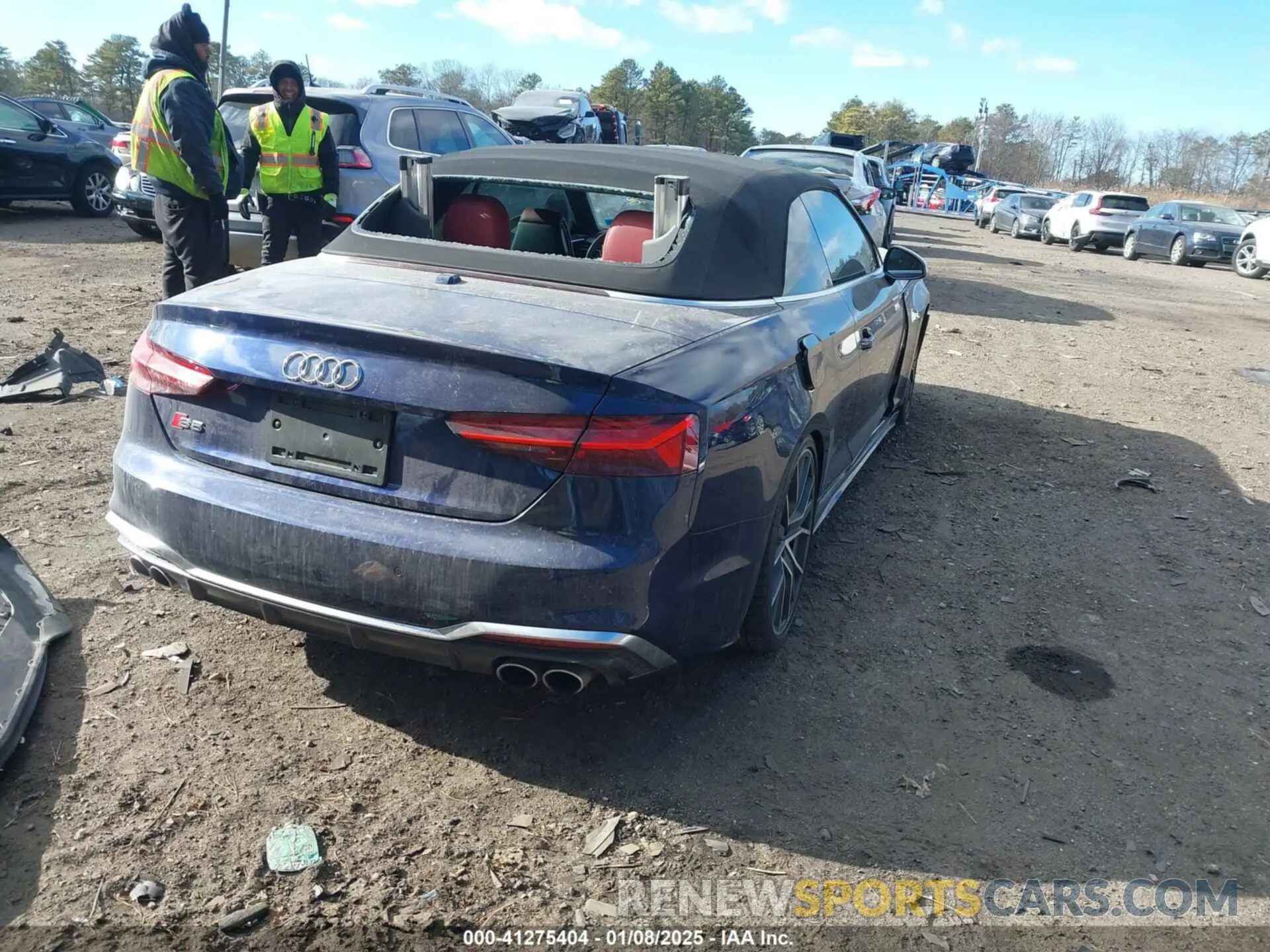 4 fotografías del automóvil dañado WAUW4GF56LN001541 AUDI S5 CABRIOLET 2020