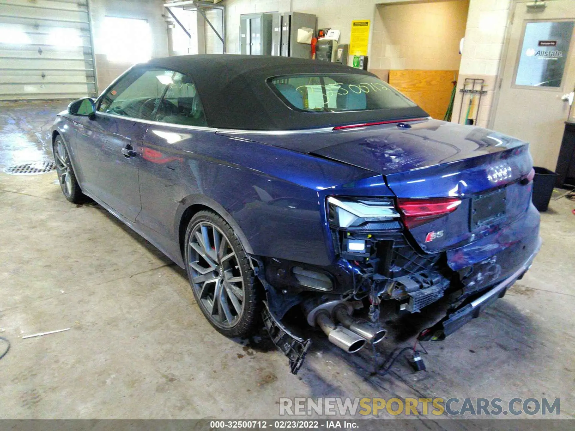 3 fotografías del automóvil dañado WAUW4GF57LN001371 AUDI S5 CABRIOLET 2020