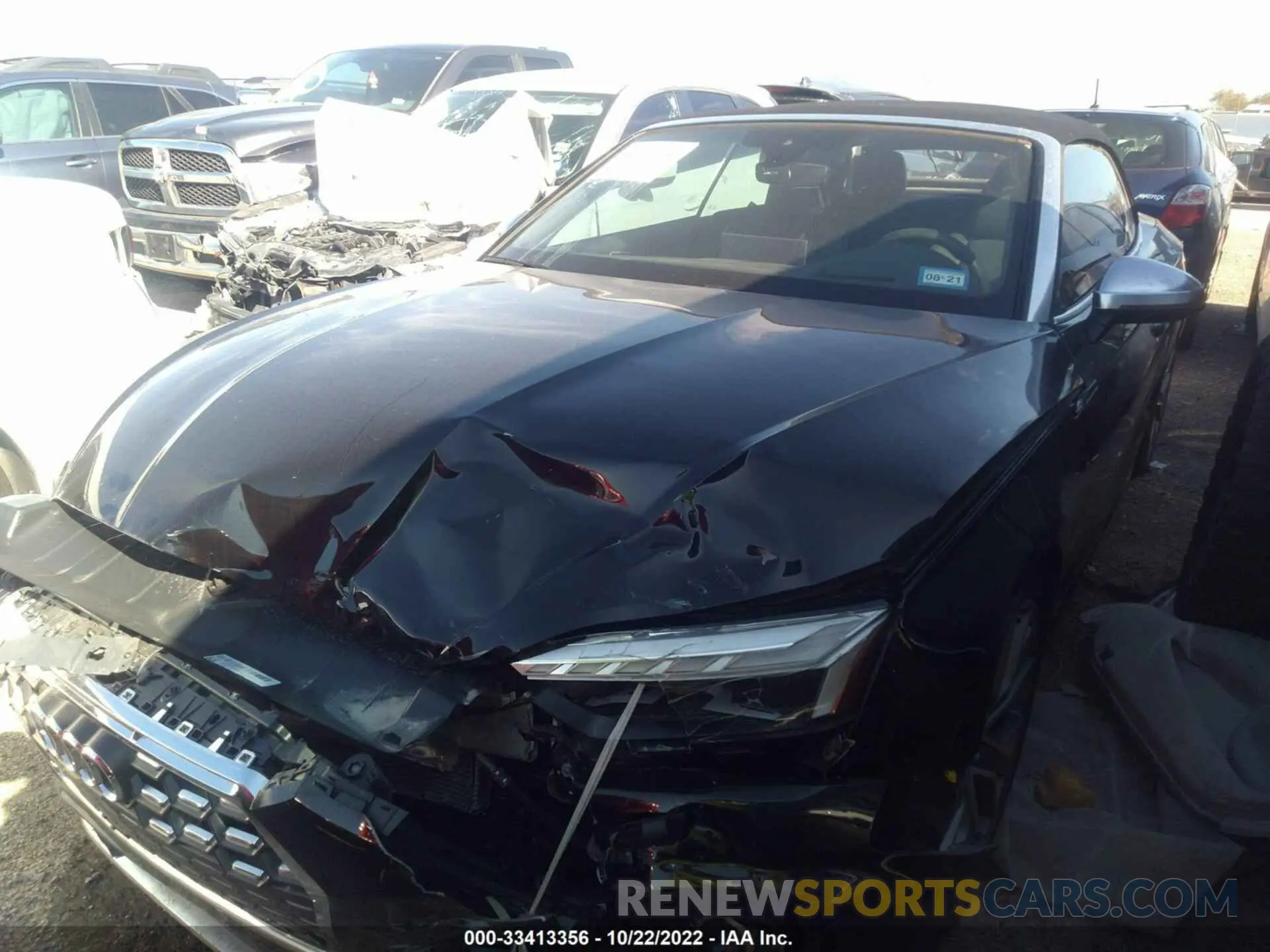2 fotografías del automóvil dañado WAUY4GF58LN000495 AUDI S5 CABRIOLET 2020