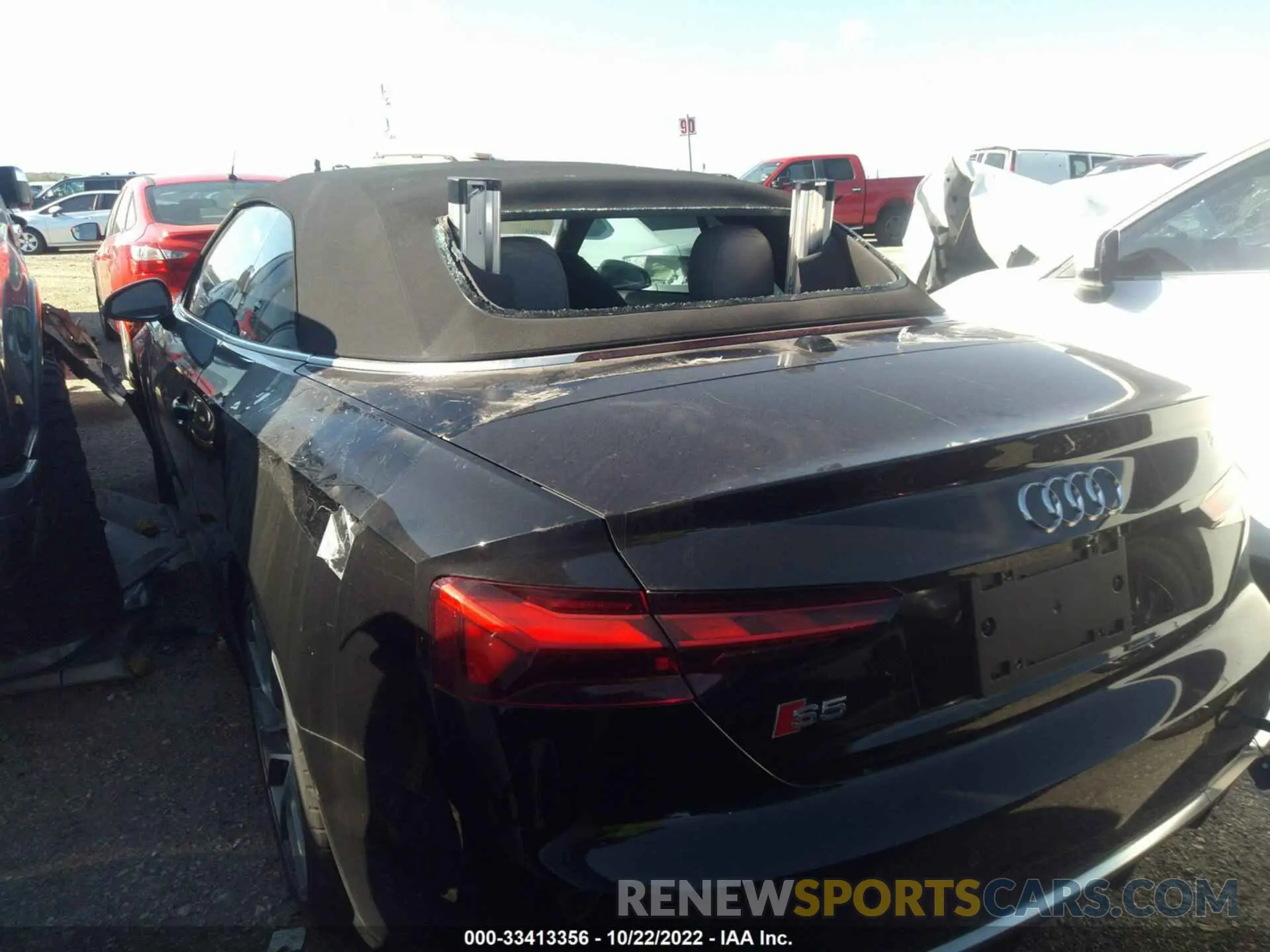 3 fotografías del automóvil dañado WAUY4GF58LN000495 AUDI S5 CABRIOLET 2020
