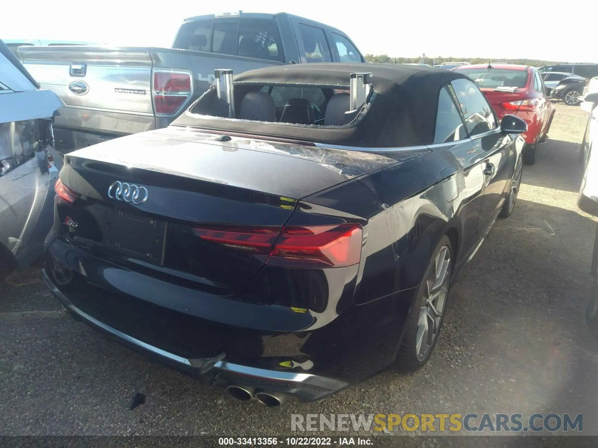 4 fotografías del automóvil dañado WAUY4GF58LN000495 AUDI S5 CABRIOLET 2020