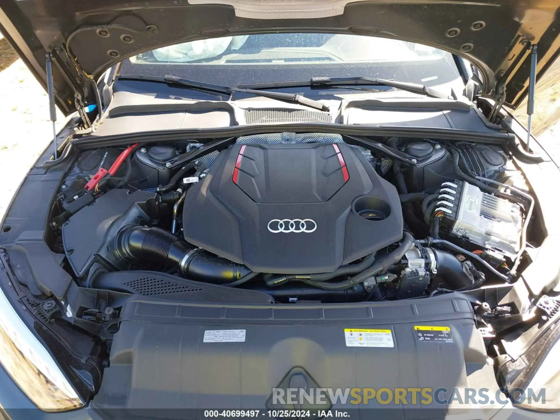 10 fotografías del automóvil dañado WAUW4GF55NN001789 AUDI S5 CABRIOLET 2022