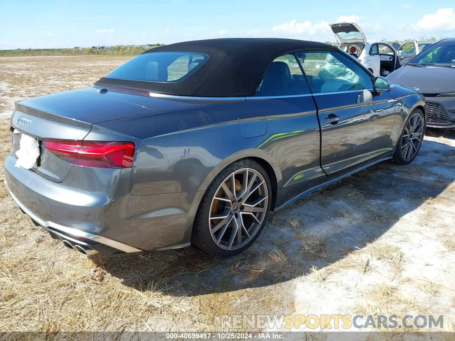 4 fotografías del automóvil dañado WAUW4GF55NN001789 AUDI S5 CABRIOLET 2022