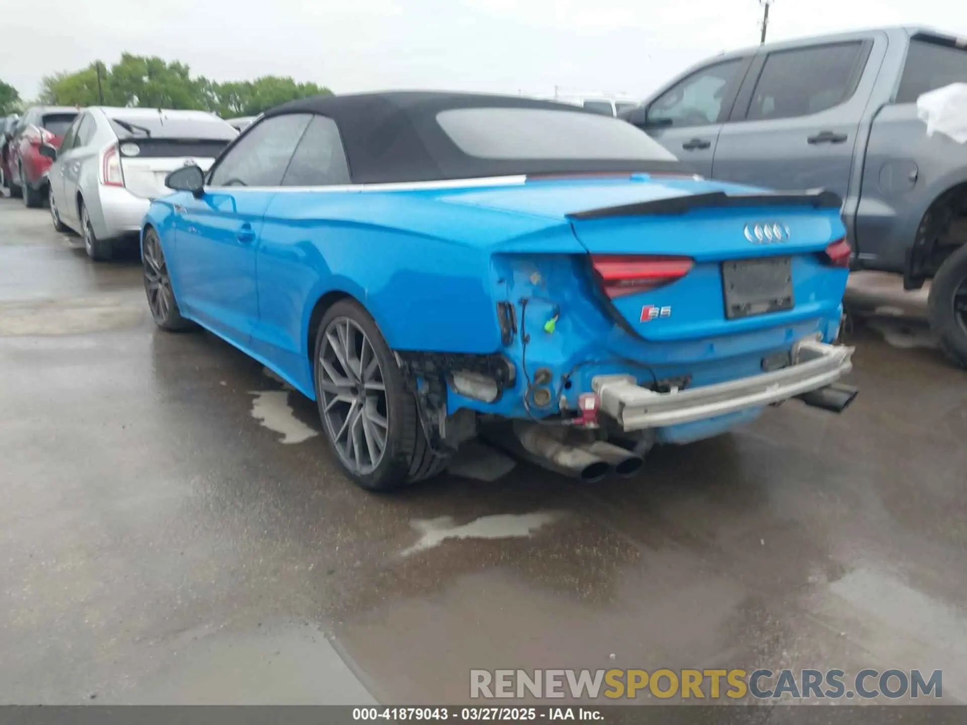 3 fotografías del automóvil dañado WAUY4GF56NN000823 AUDI S5 CABRIOLET 2022