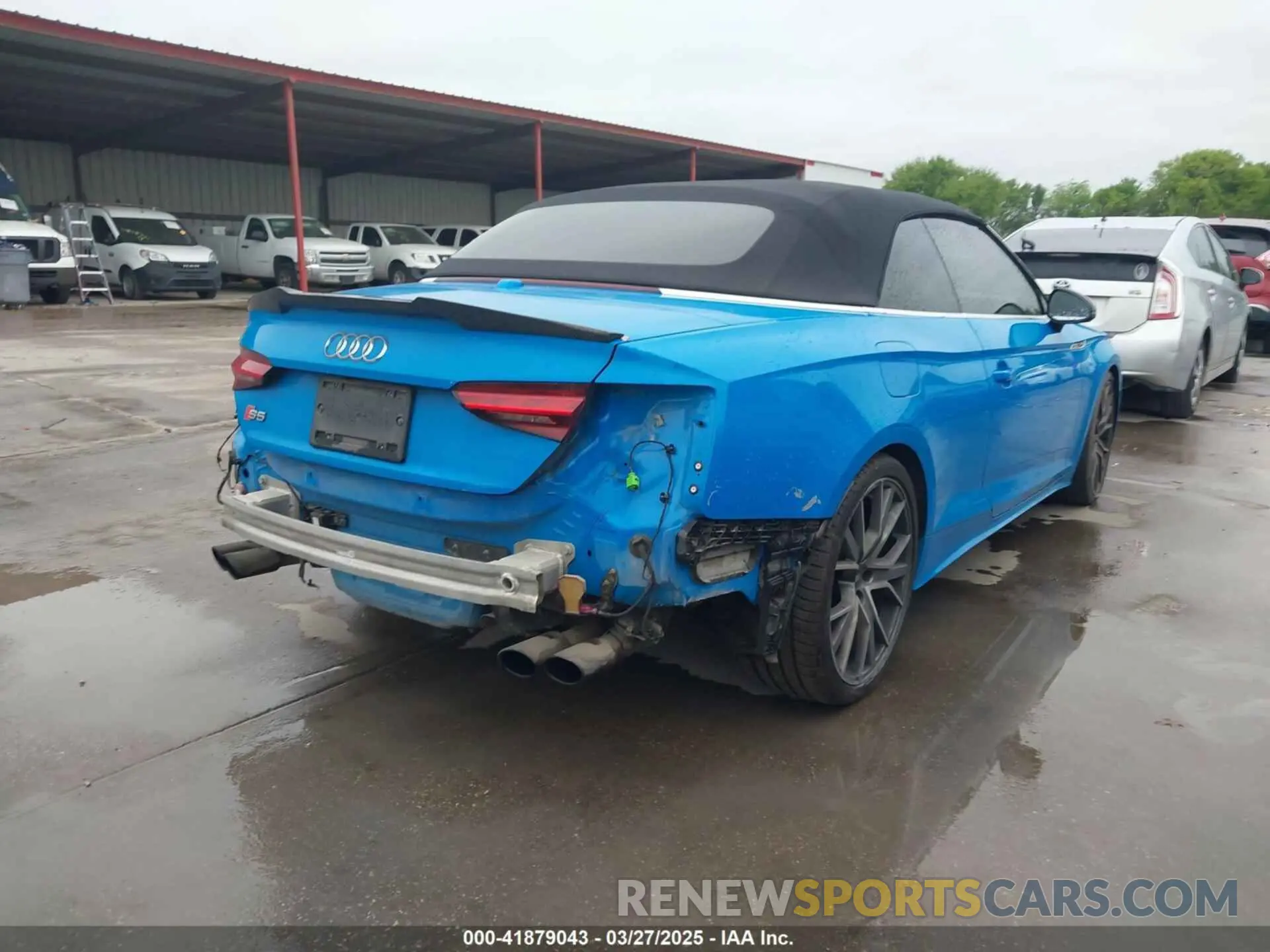 4 fotografías del automóvil dañado WAUY4GF56NN000823 AUDI S5 CABRIOLET 2022
