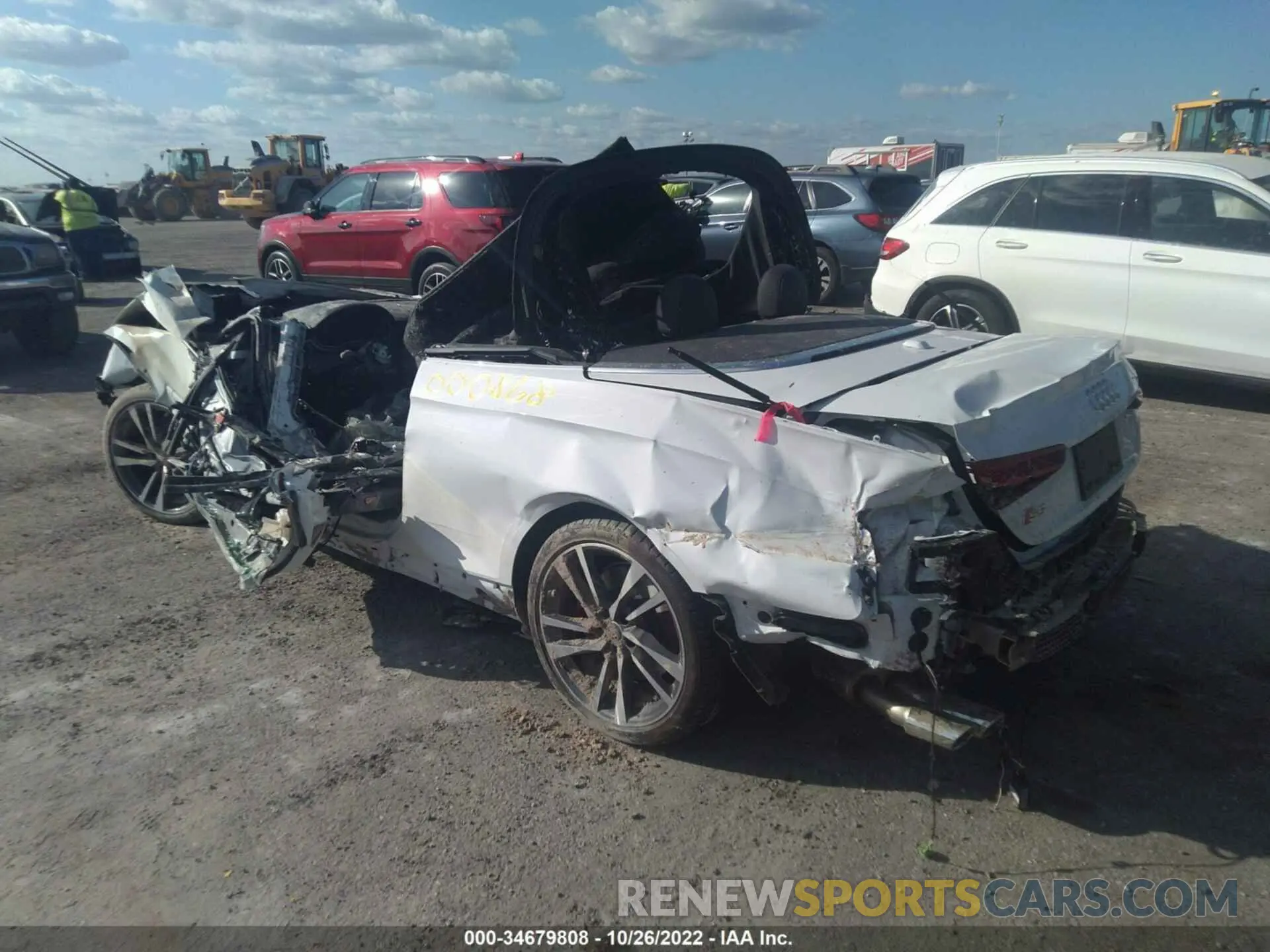 3 fotografías del automóvil dañado WAUW4GF53PN000868 AUDI S5 CABRIOLET 2023