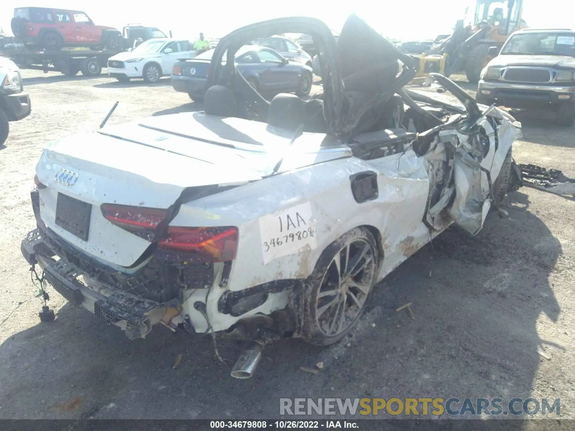 4 fotografías del automóvil dañado WAUW4GF53PN000868 AUDI S5 CABRIOLET 2023