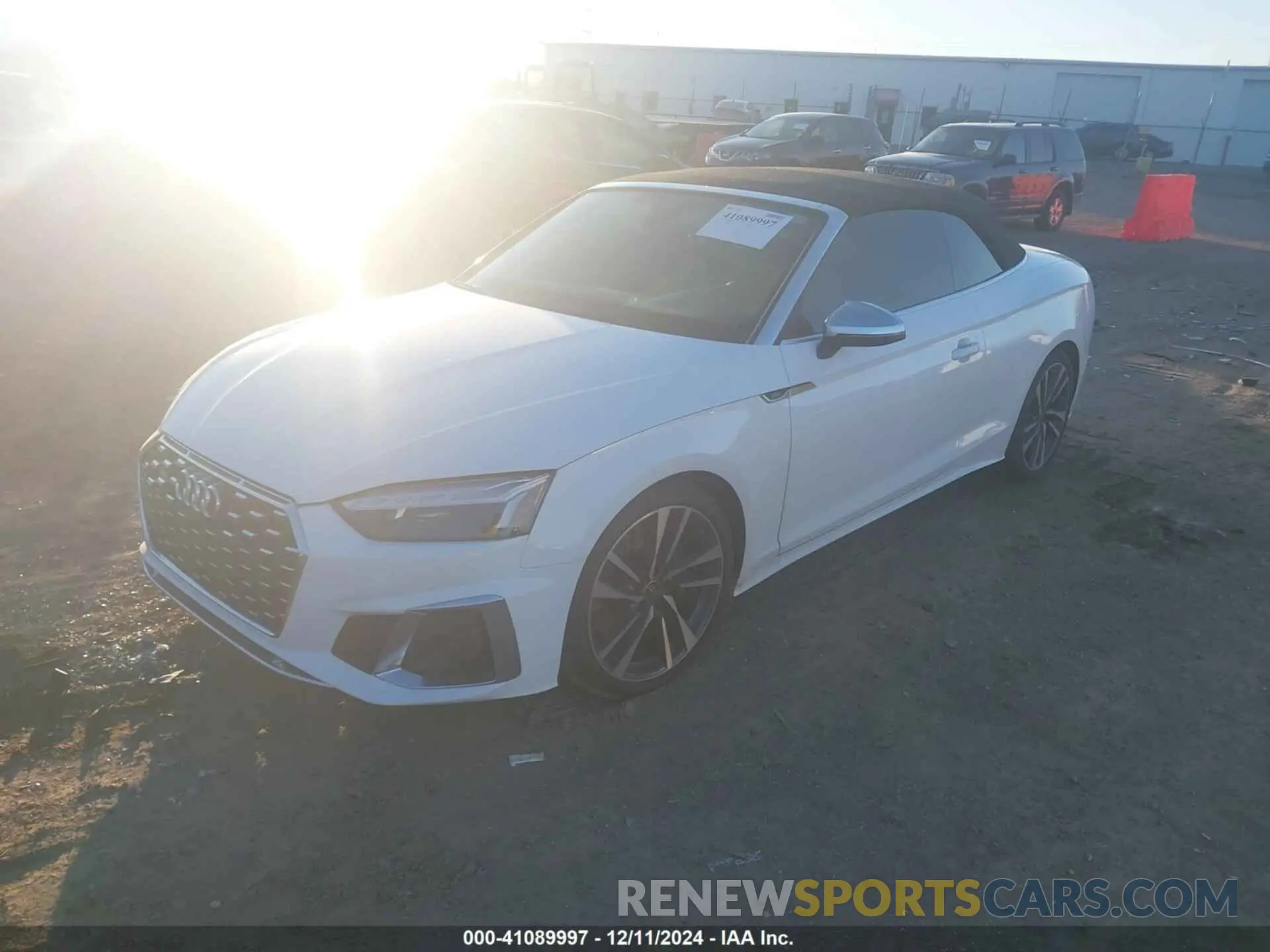 2 fotografías del automóvil dañado WAUW4GF56PN000931 AUDI S5 CABRIOLET 2023