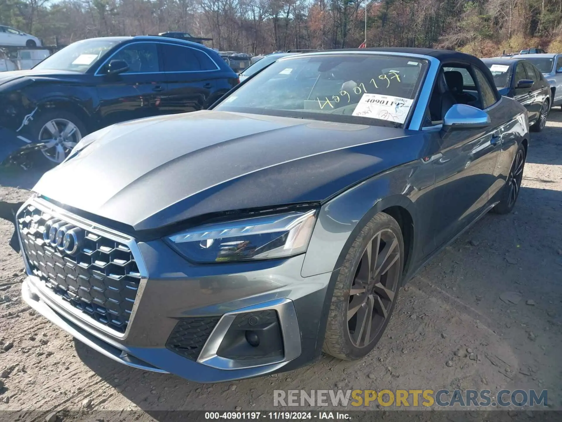 2 fotografías del automóvil dañado WAUW4GF59PN000440 AUDI S5 CABRIOLET 2023