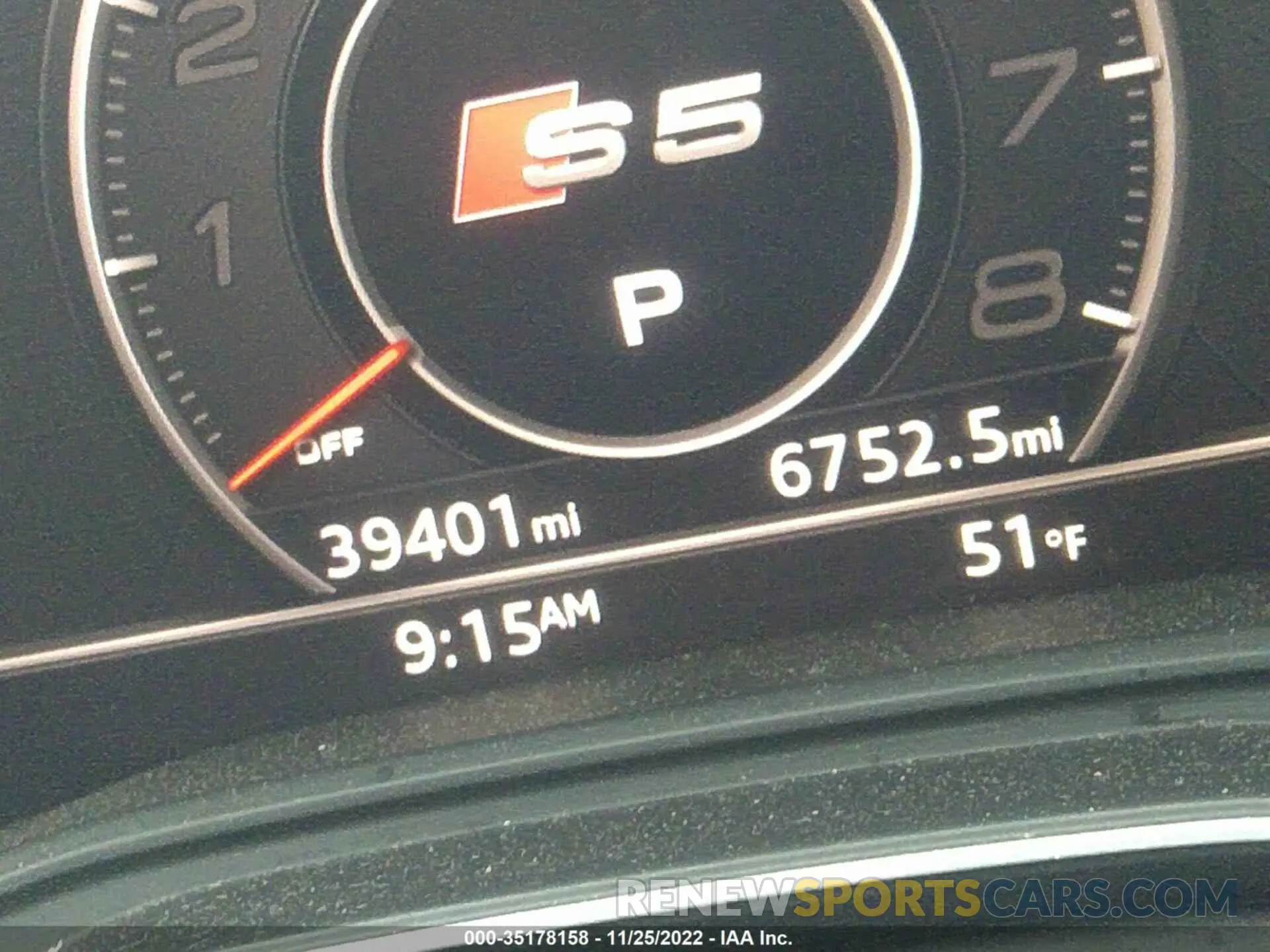 7 fotografías del automóvil dañado WAUB4CF54KA002300 AUDI S5 SPORTBACK 2019