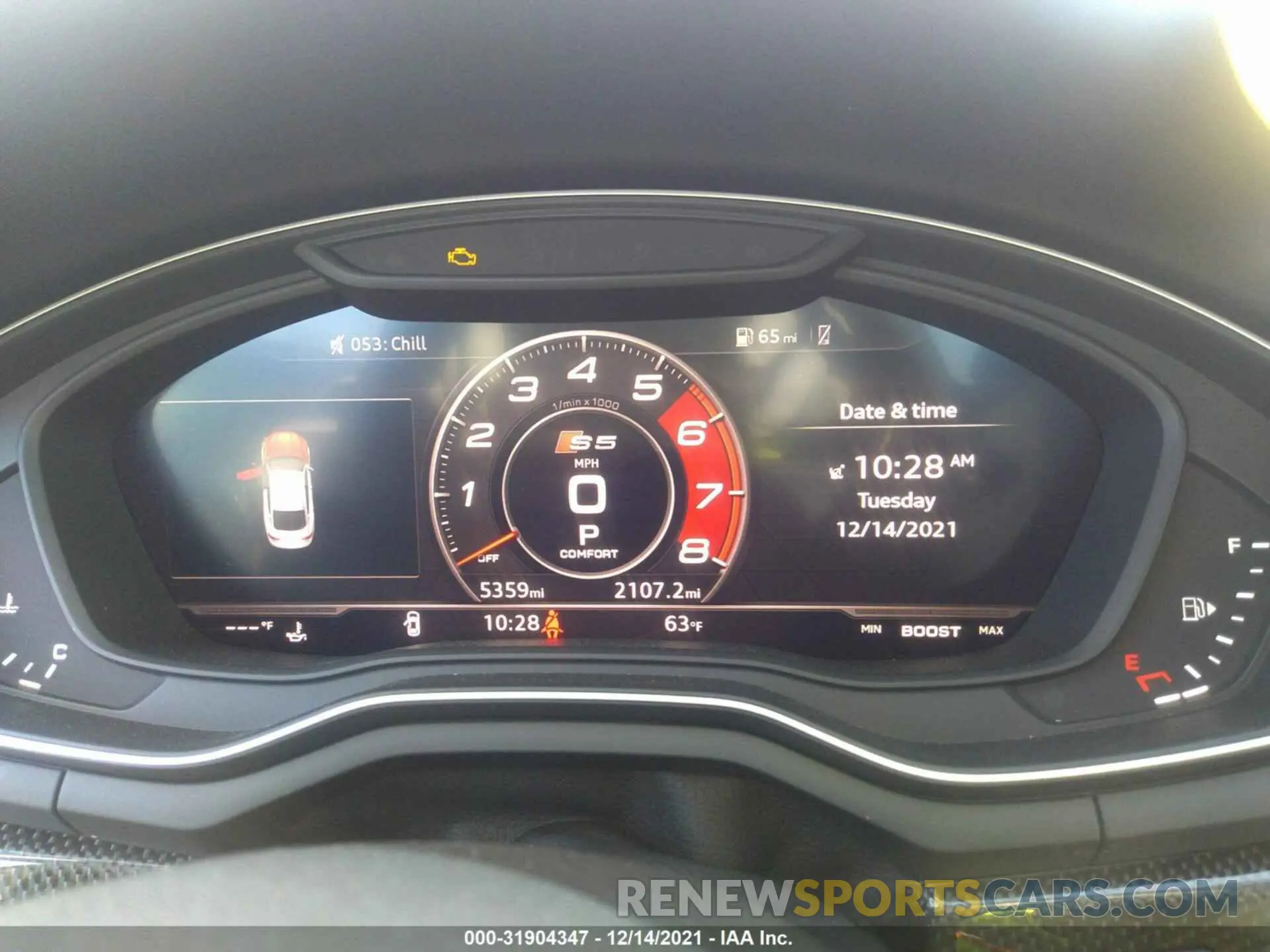 7 fotografías del automóvil dañado WAUB4CF57KA098150 AUDI S5 SPORTBACK 2019