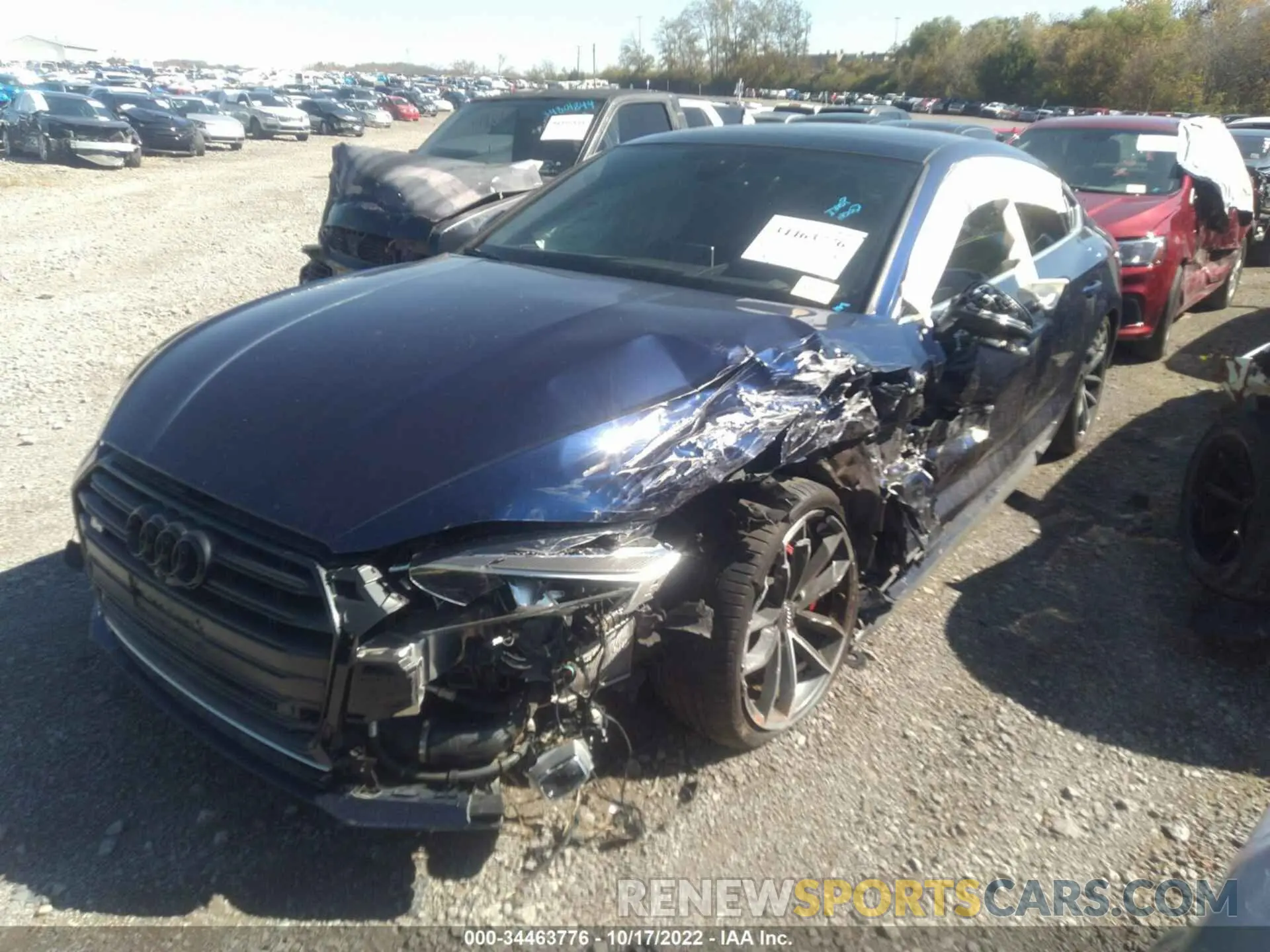 2 fotografías del automóvil dañado WAUC4CF59KA050265 AUDI S5 SPORTBACK 2019