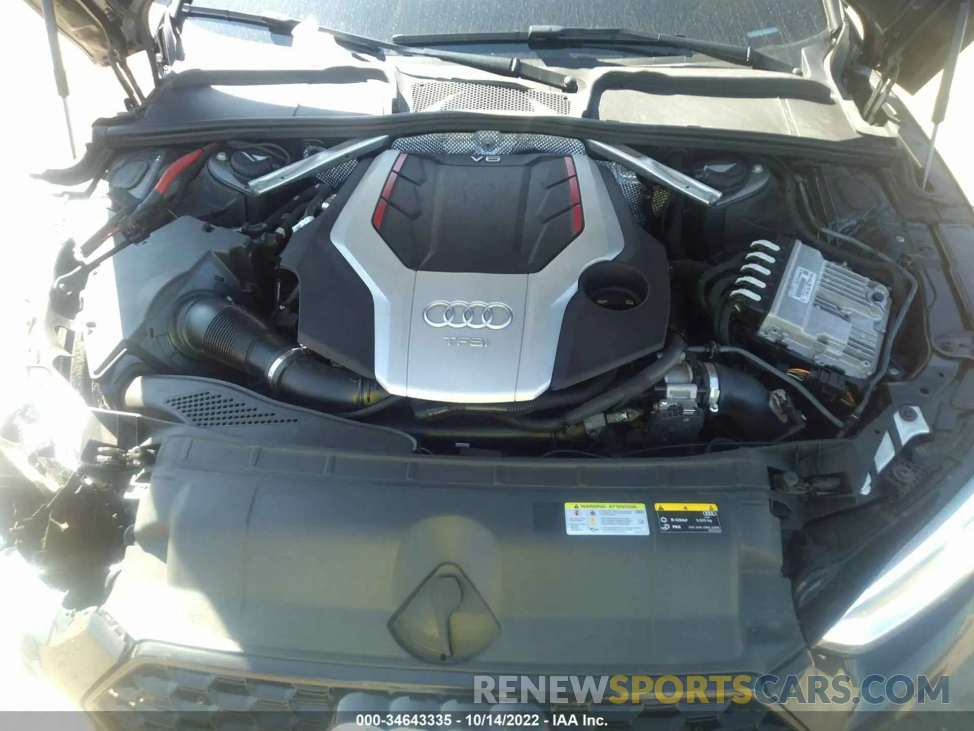 10 fotografías del automóvil dañado WAUC4CF59KA093312 AUDI S5 SPORTBACK 2019