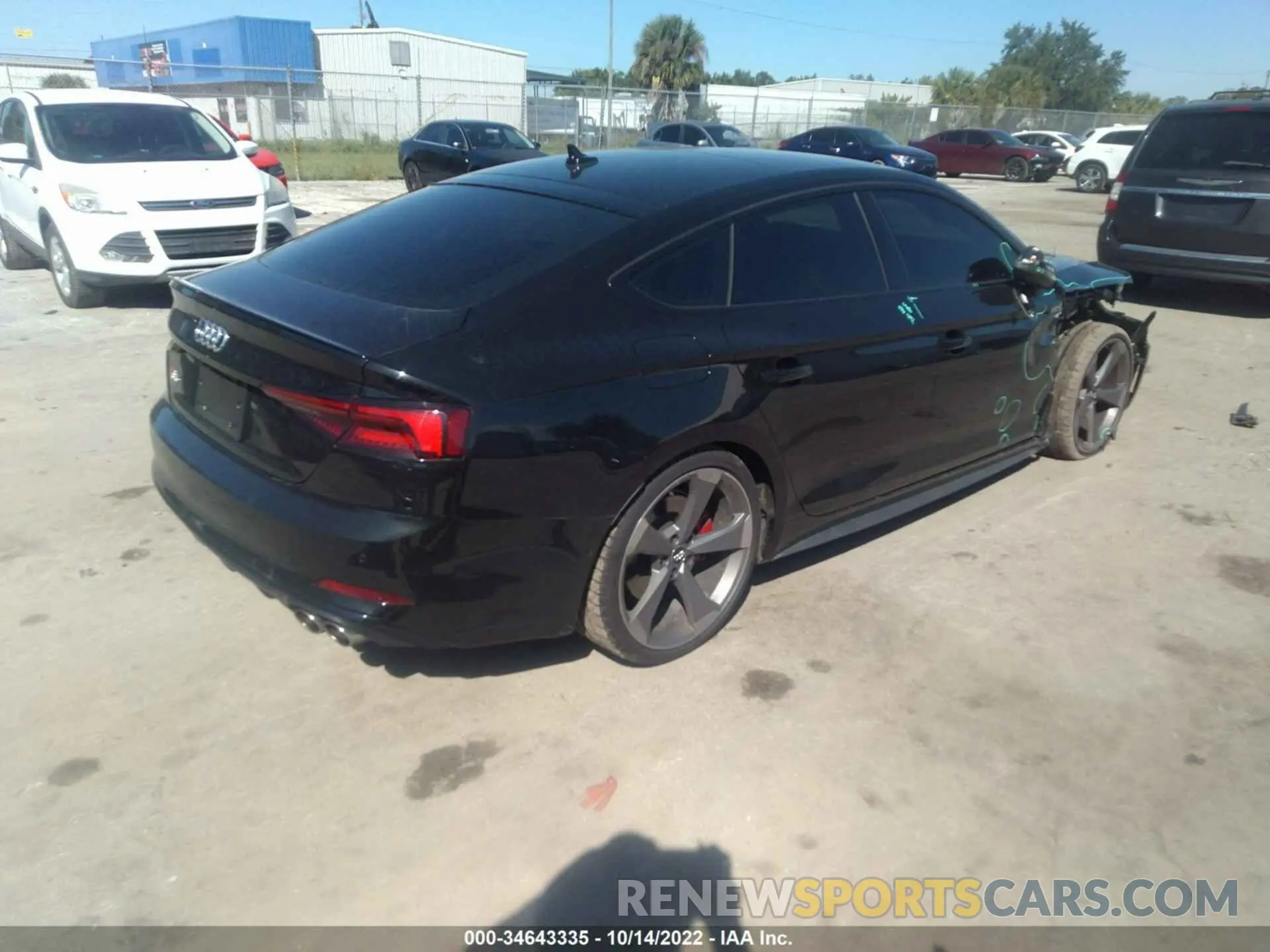 4 fotografías del automóvil dañado WAUC4CF59KA093312 AUDI S5 SPORTBACK 2019