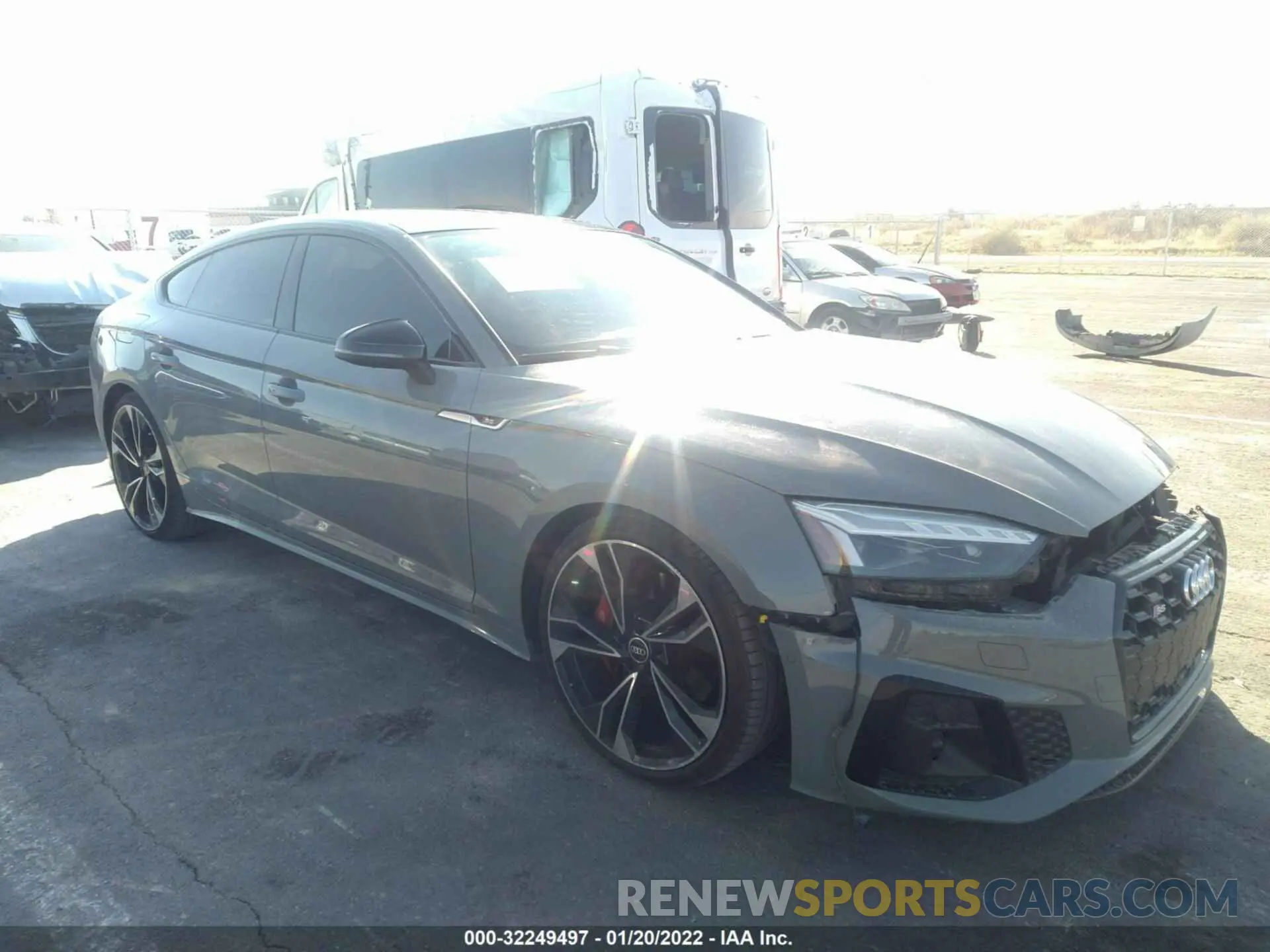 1 fotografías del automóvil dañado WAUB4CF58MA032824 AUDI S5 SPORTBACK 2021