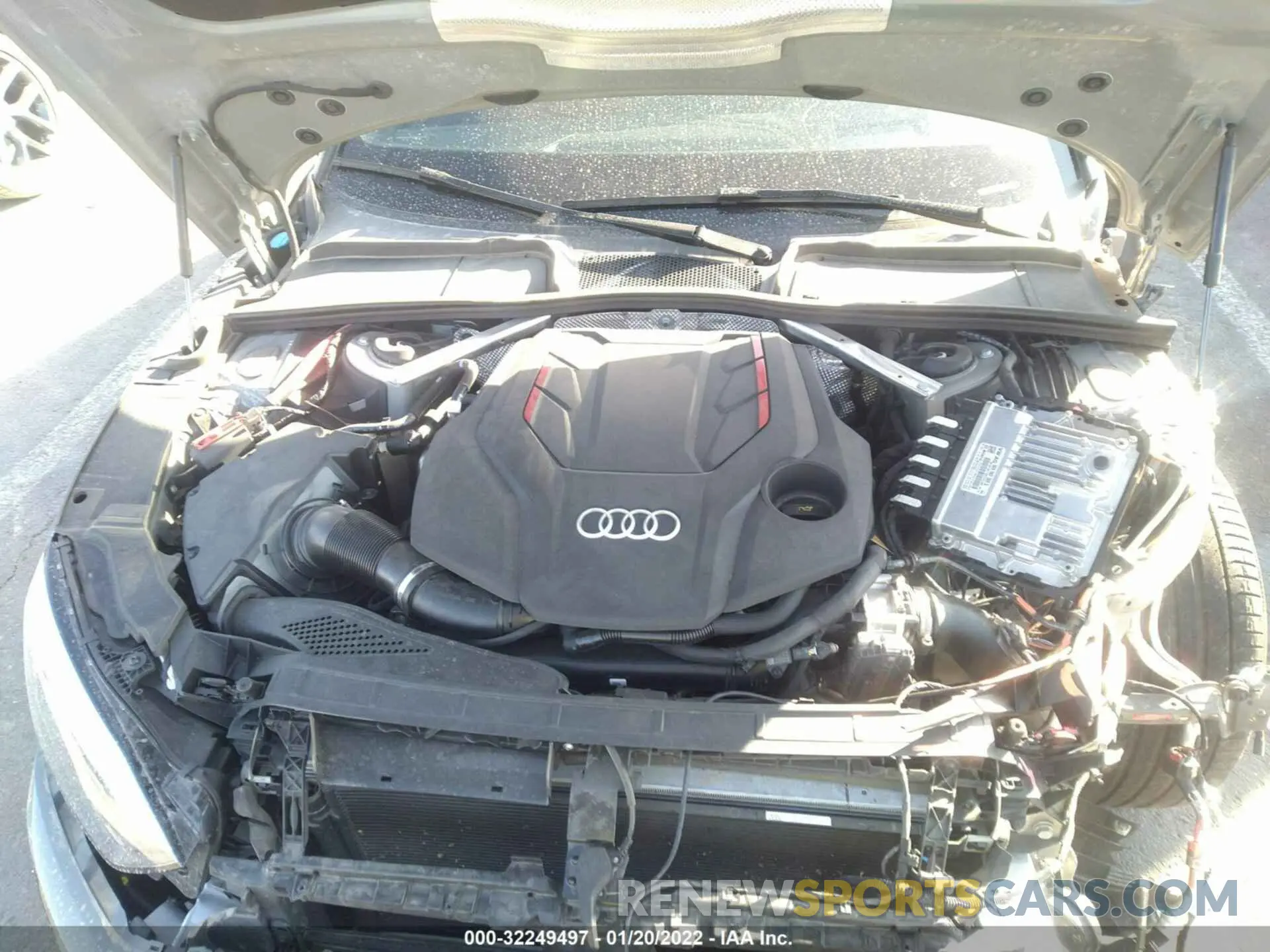 10 fotografías del automóvil dañado WAUB4CF58MA032824 AUDI S5 SPORTBACK 2021