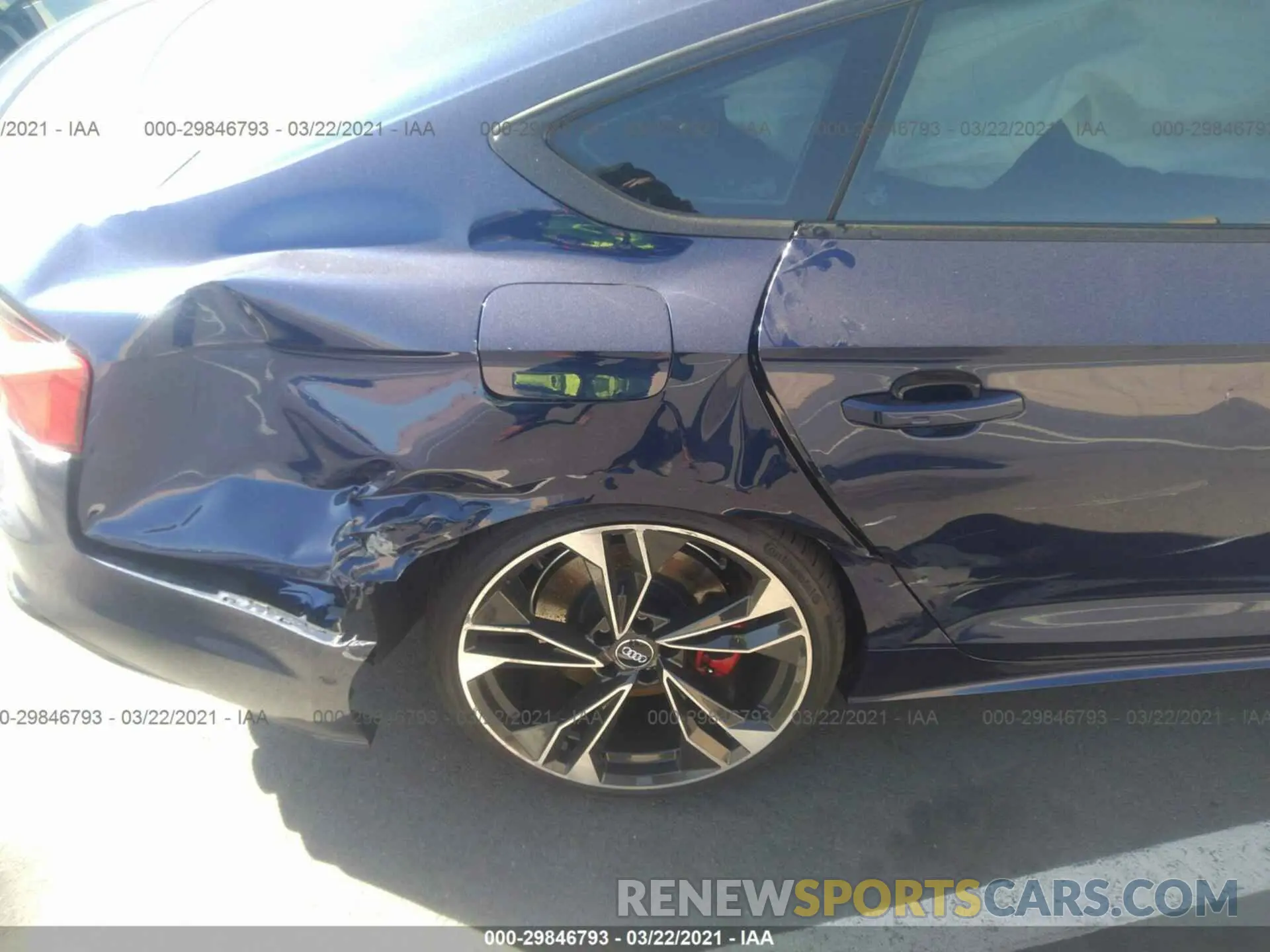 6 fotografías del automóvil dañado WAUB4DF50MA019068 AUDI S5 SPORTBACK 2021